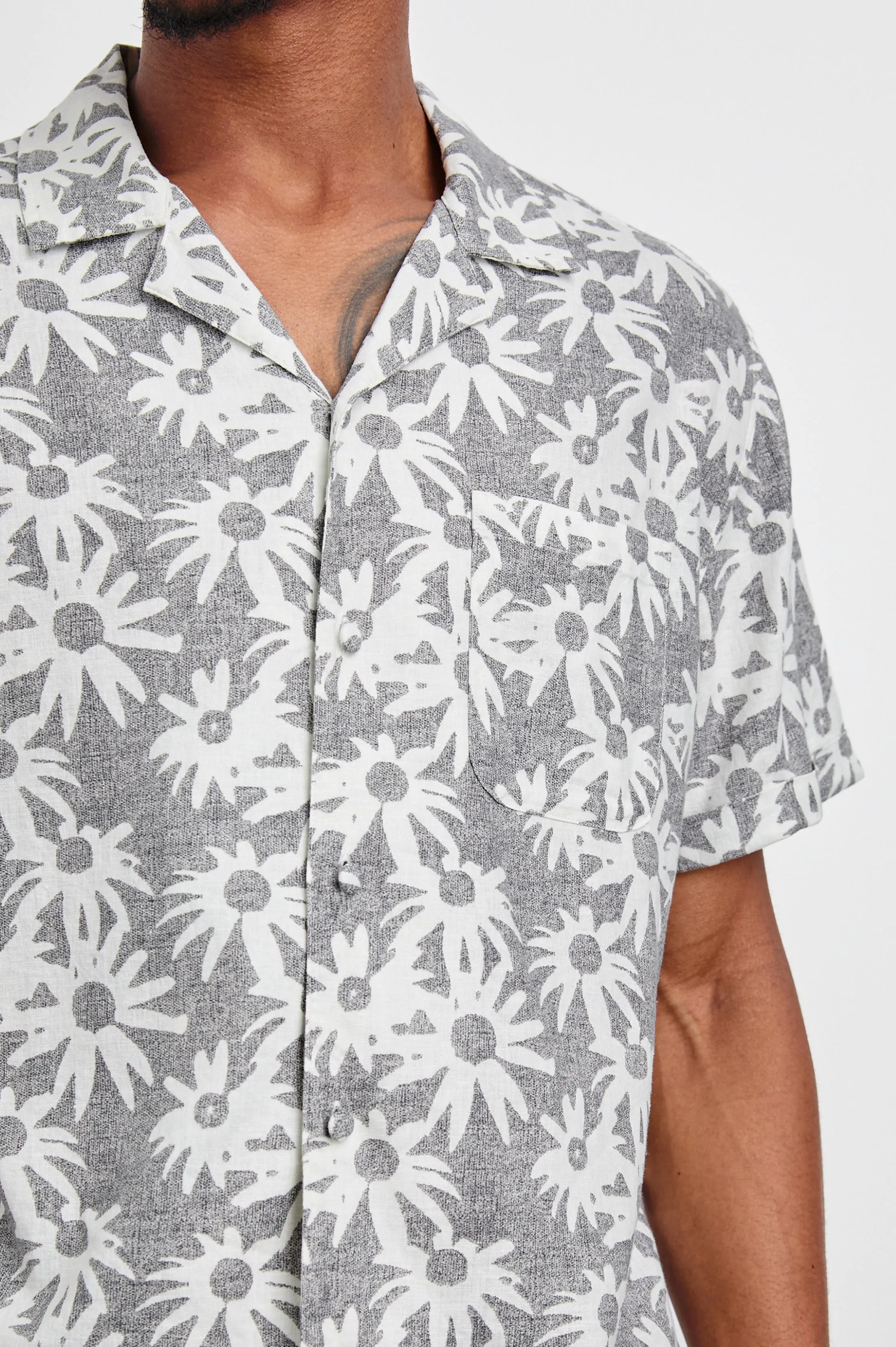 WAIMEA SHIRT - PERENNIAL CHARCOAL WHITE Rails
