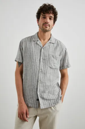 WAIMEA SHIRT - QUINOA NAVY STRIPE Rails