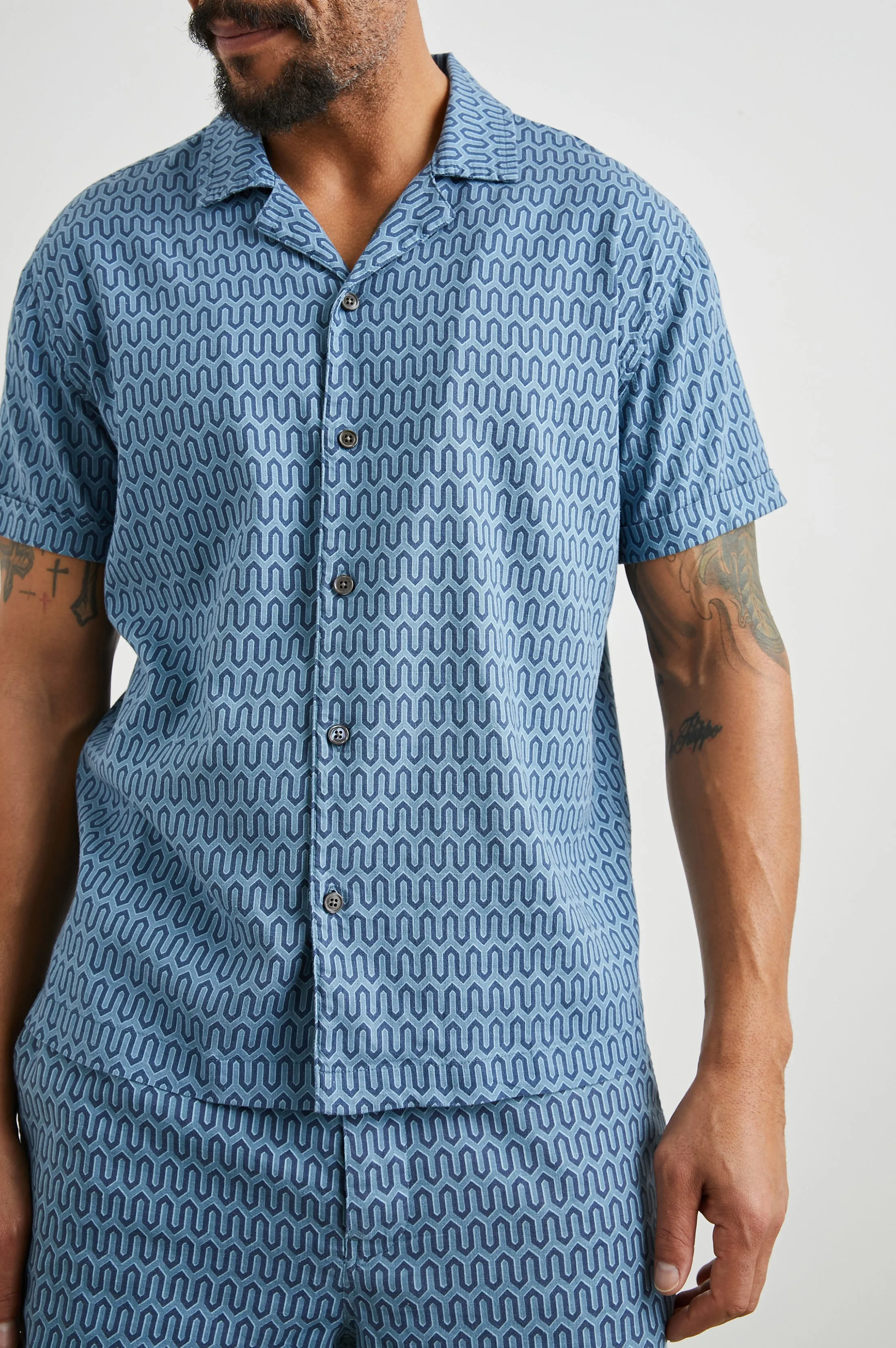 WAIMEA SHIRT - WISHBONE BLUES Rails