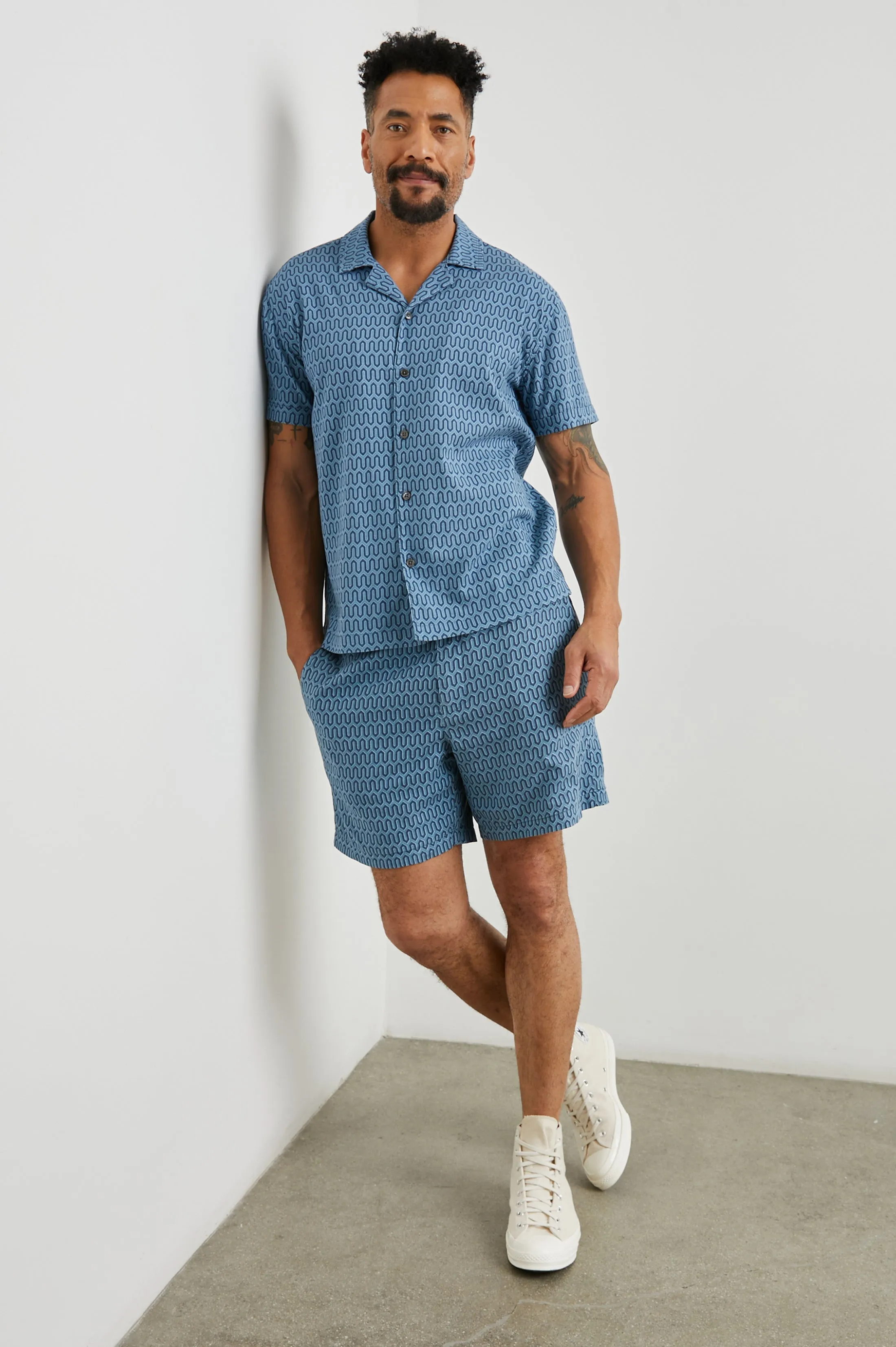 WAIMEA SHIRT - WISHBONE BLUES Rails
