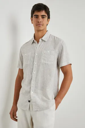 WALKER SHIRT - GHURKA WHITE RAILROAD Rails