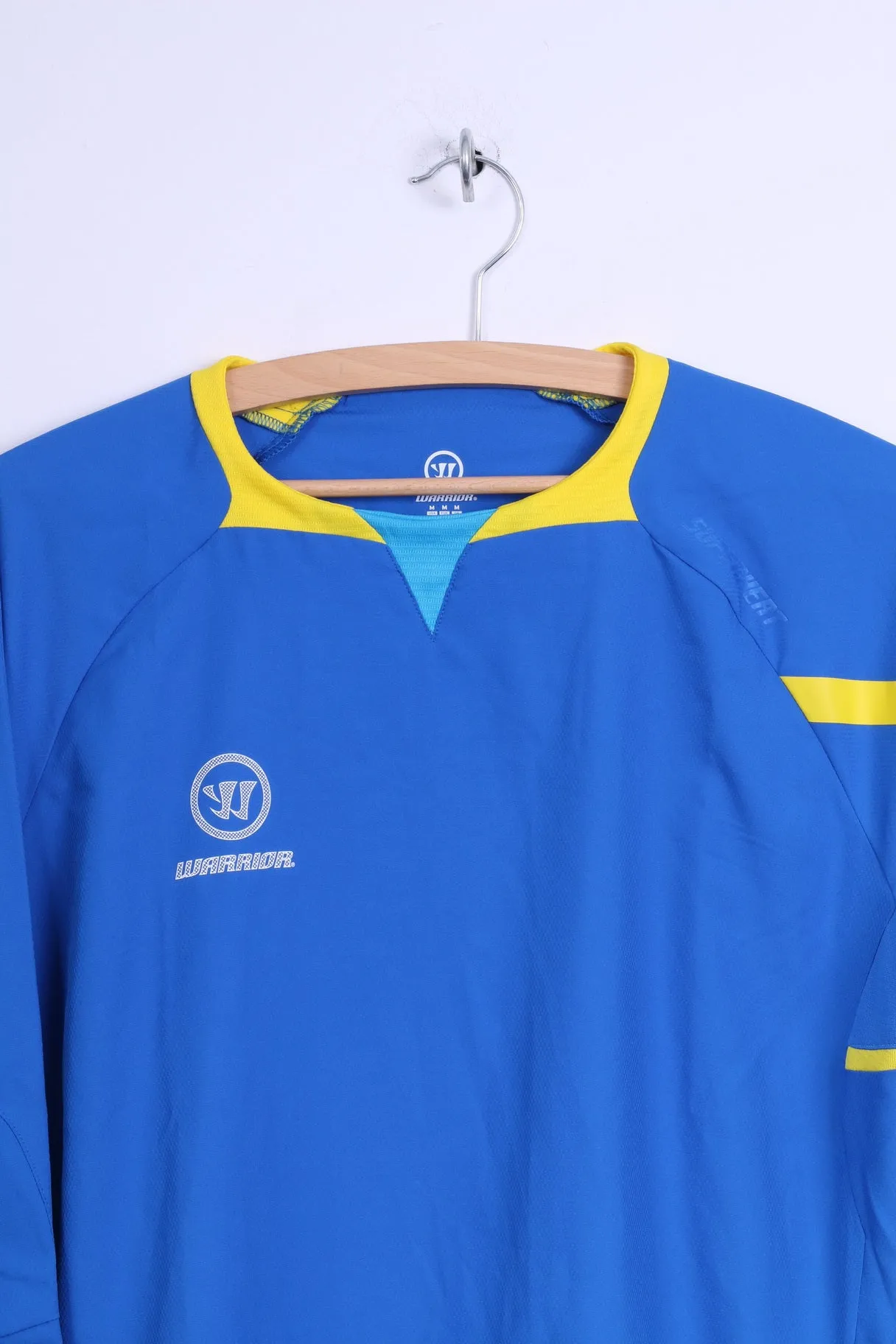 Warrior Mens M Jacket Blue Football Superheat Training Lightweight Top