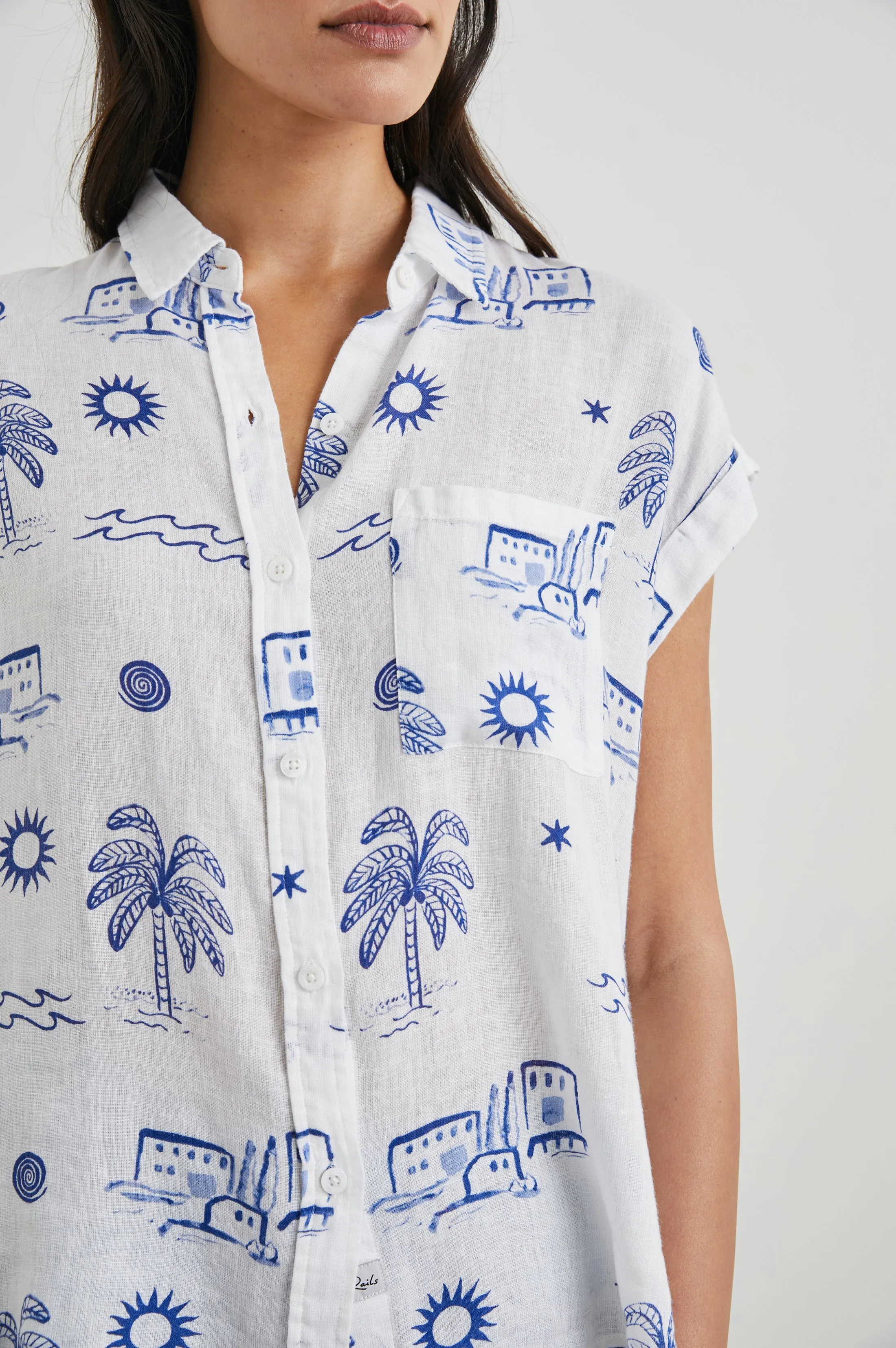 WHITNEY SHIRT - MYKONOS Rails