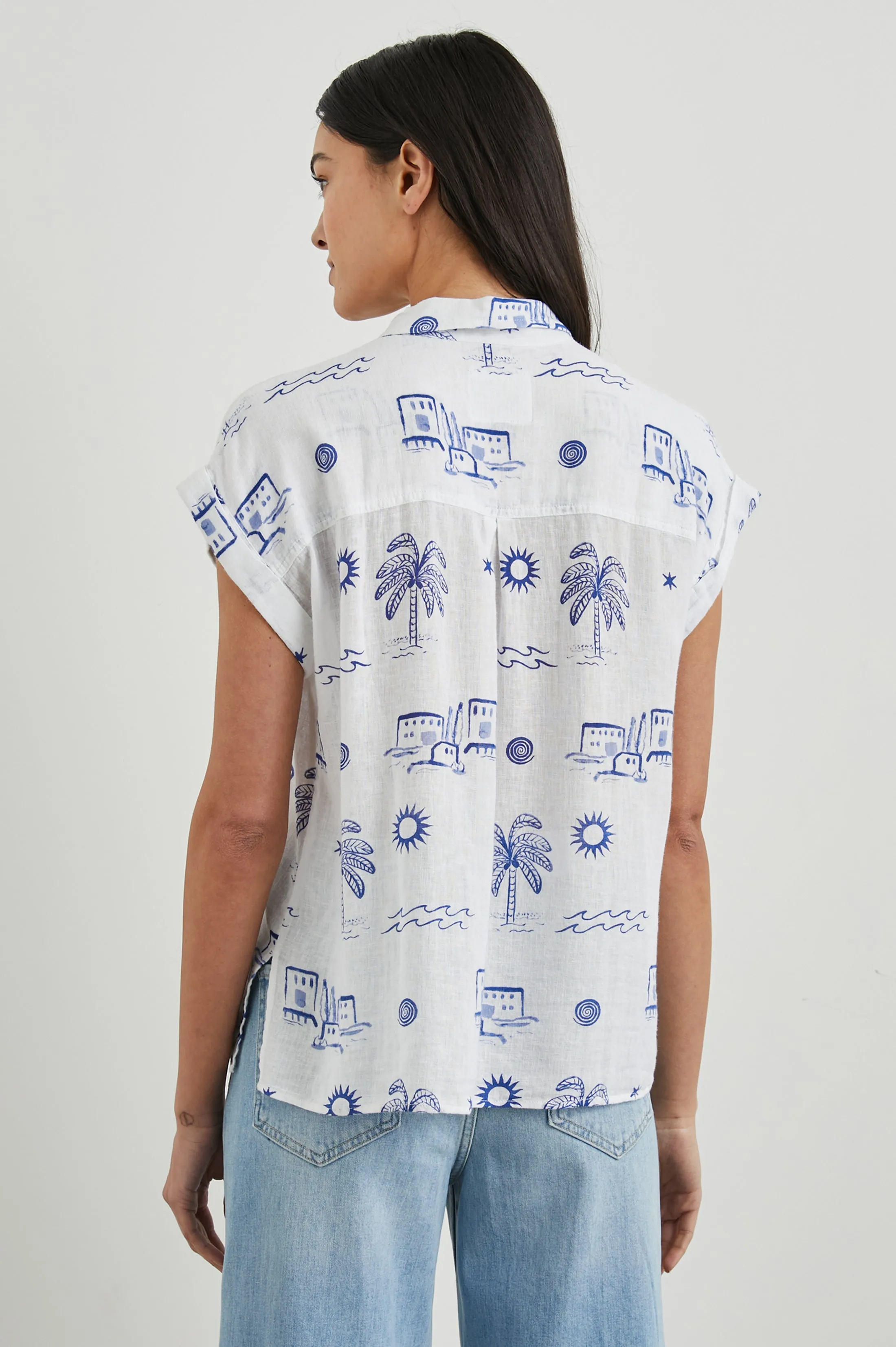 WHITNEY SHIRT - MYKONOS Rails