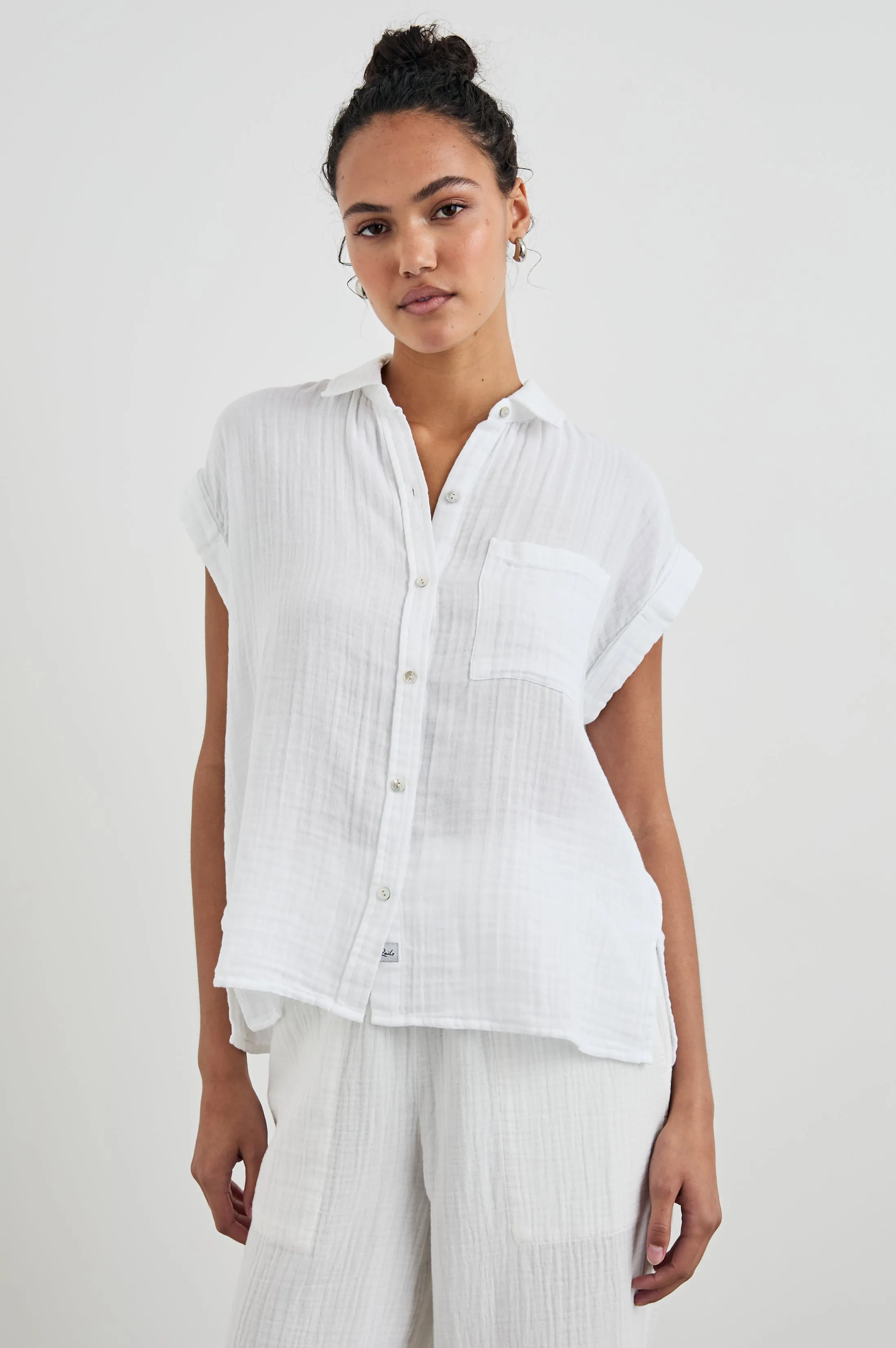WHITNEY SHIRT - WHITE Rails