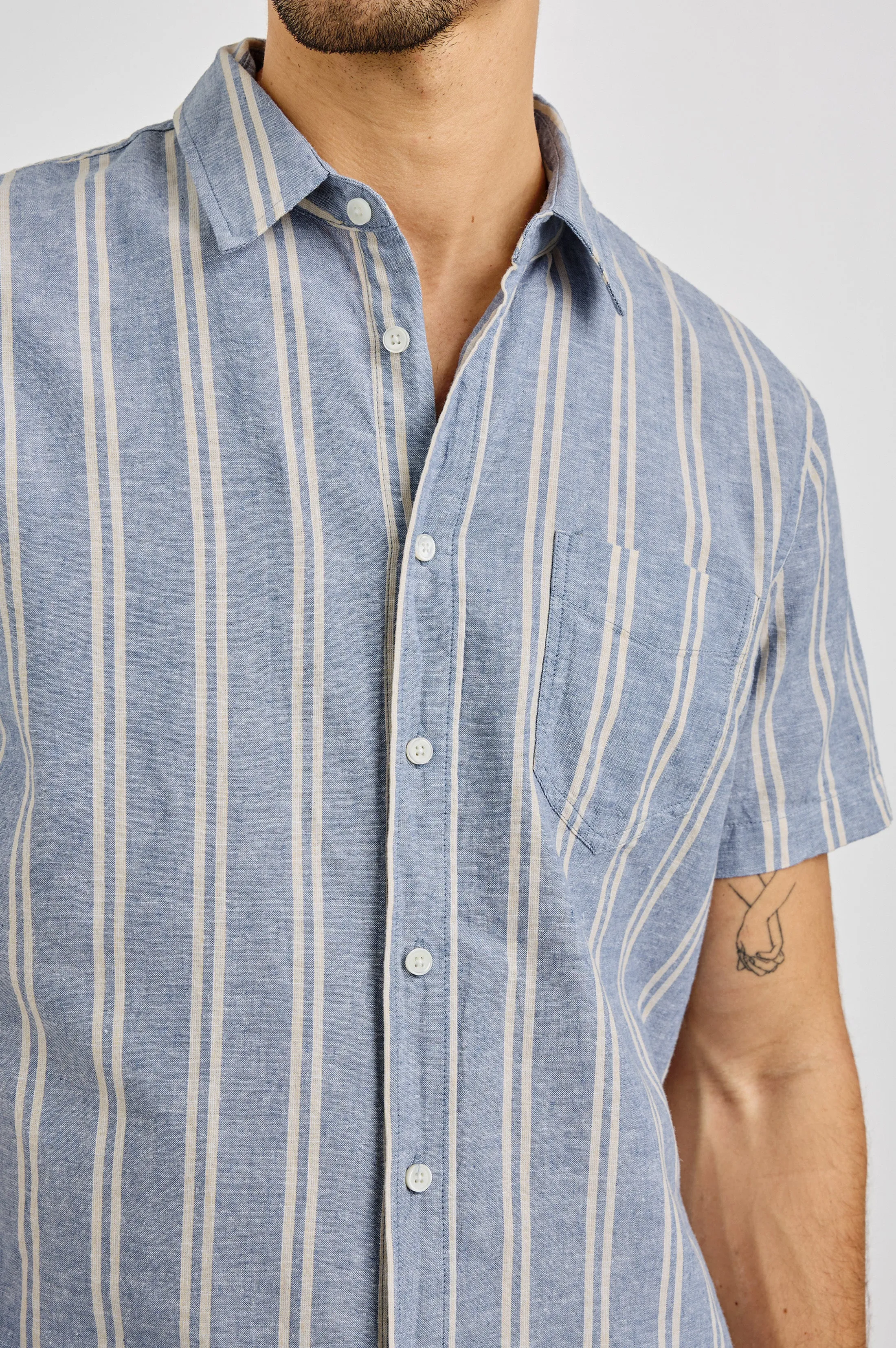 WILDER SHIRT - CHAMBRAY BUTTER Rails