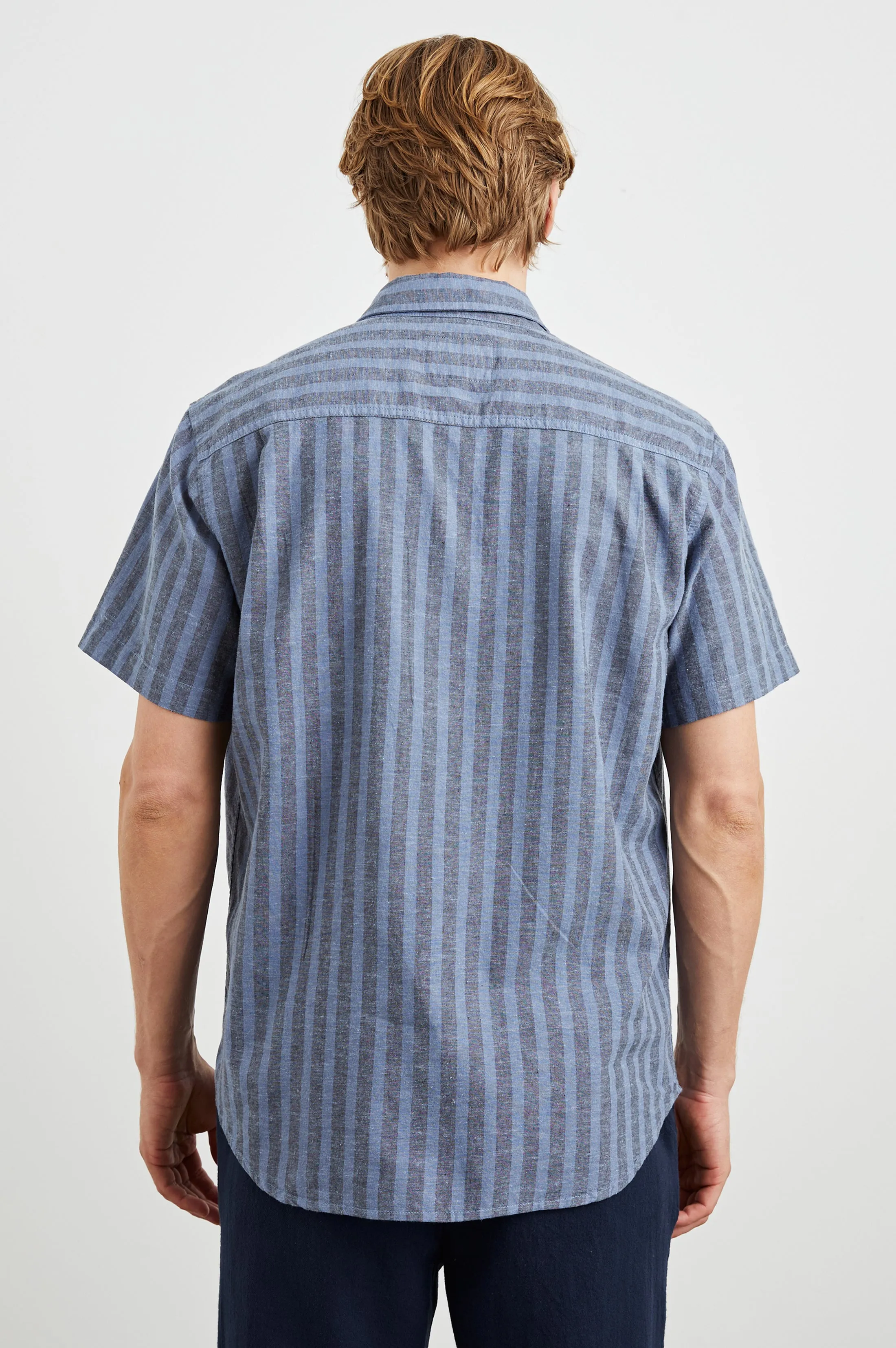 WILDER SHIRT - MARINE SAPPHIRE STRIPE Rails