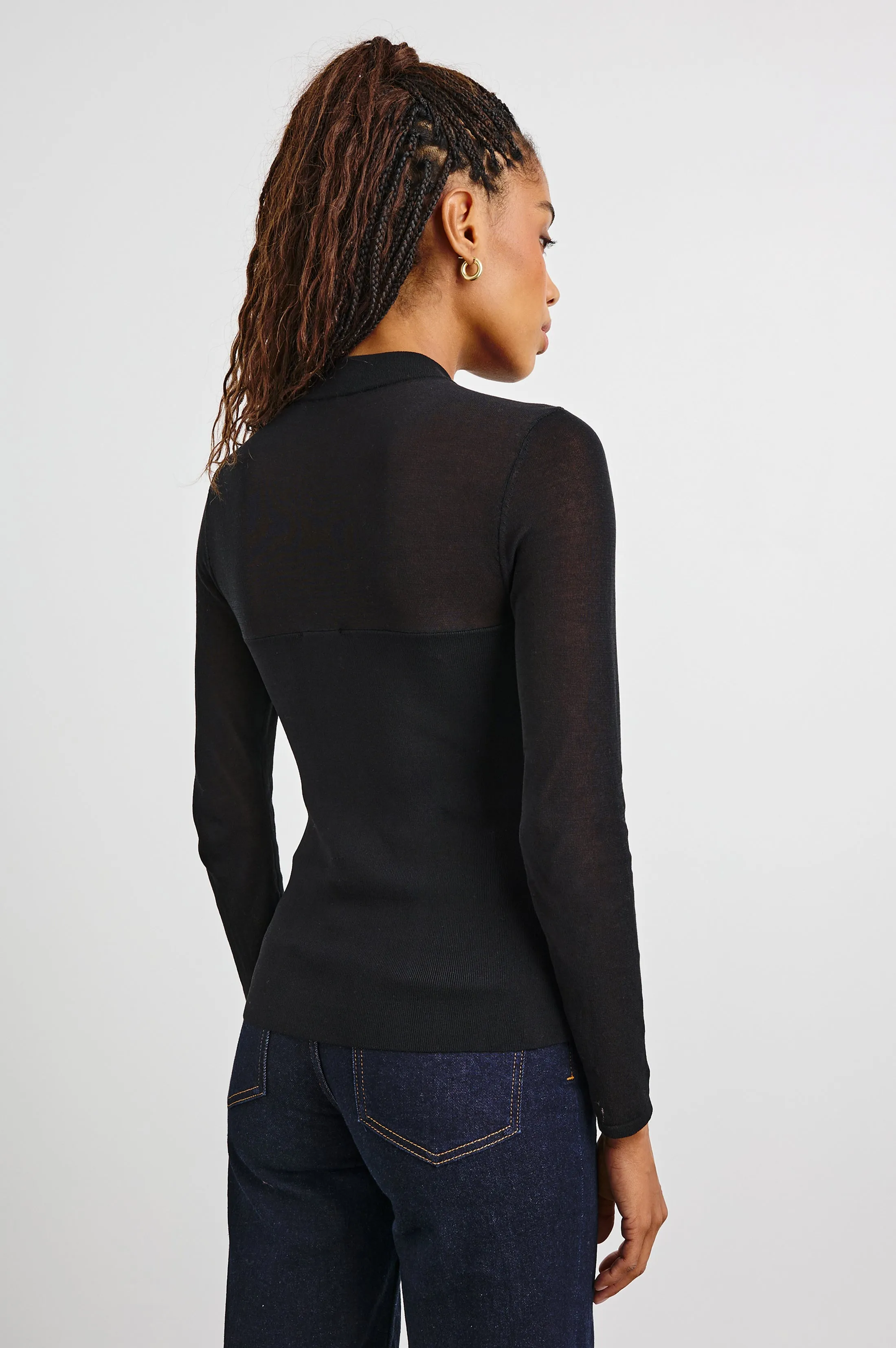 WINONA TOP - BLACK Rails