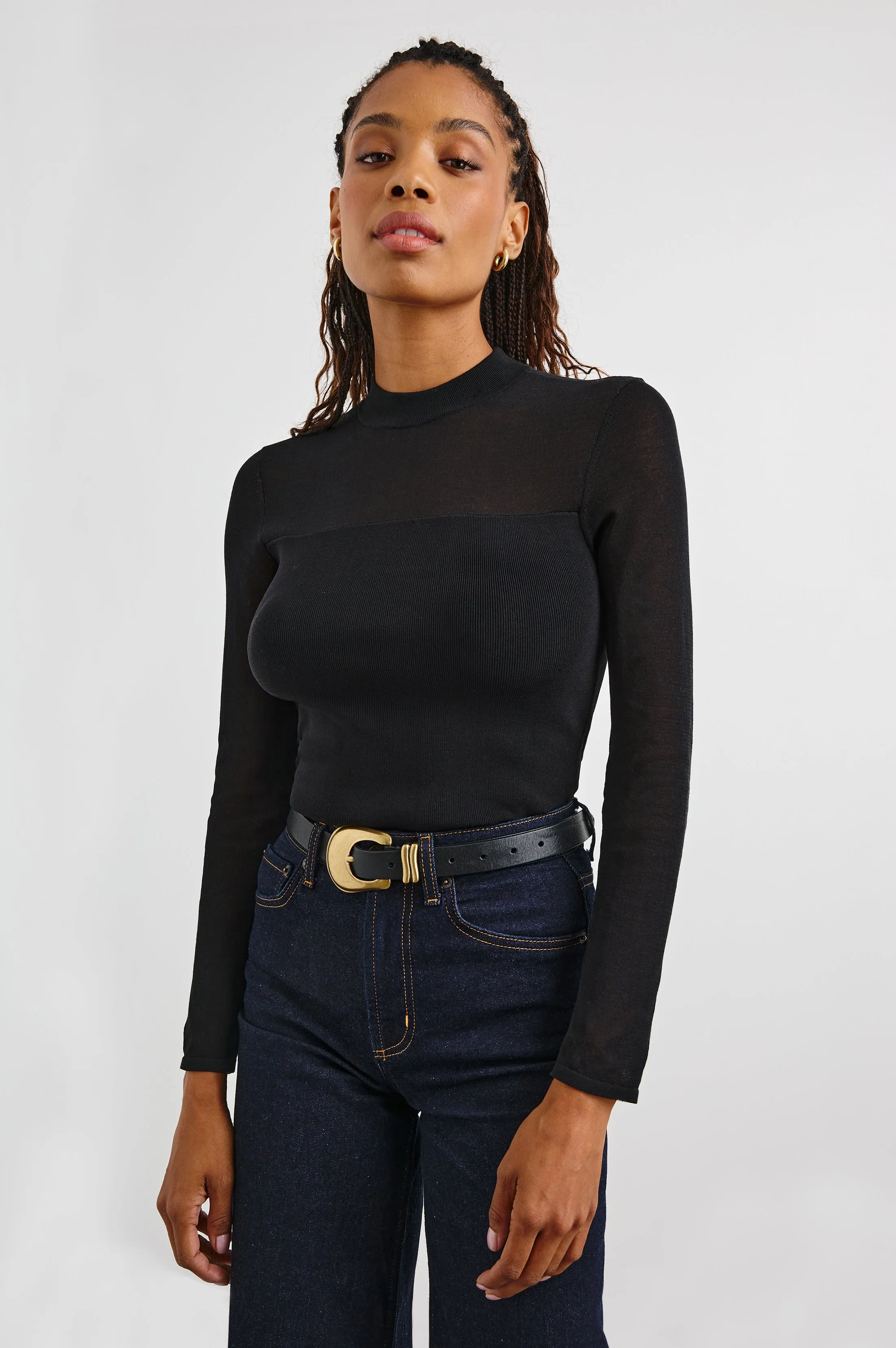 WINONA TOP - BLACK Rails