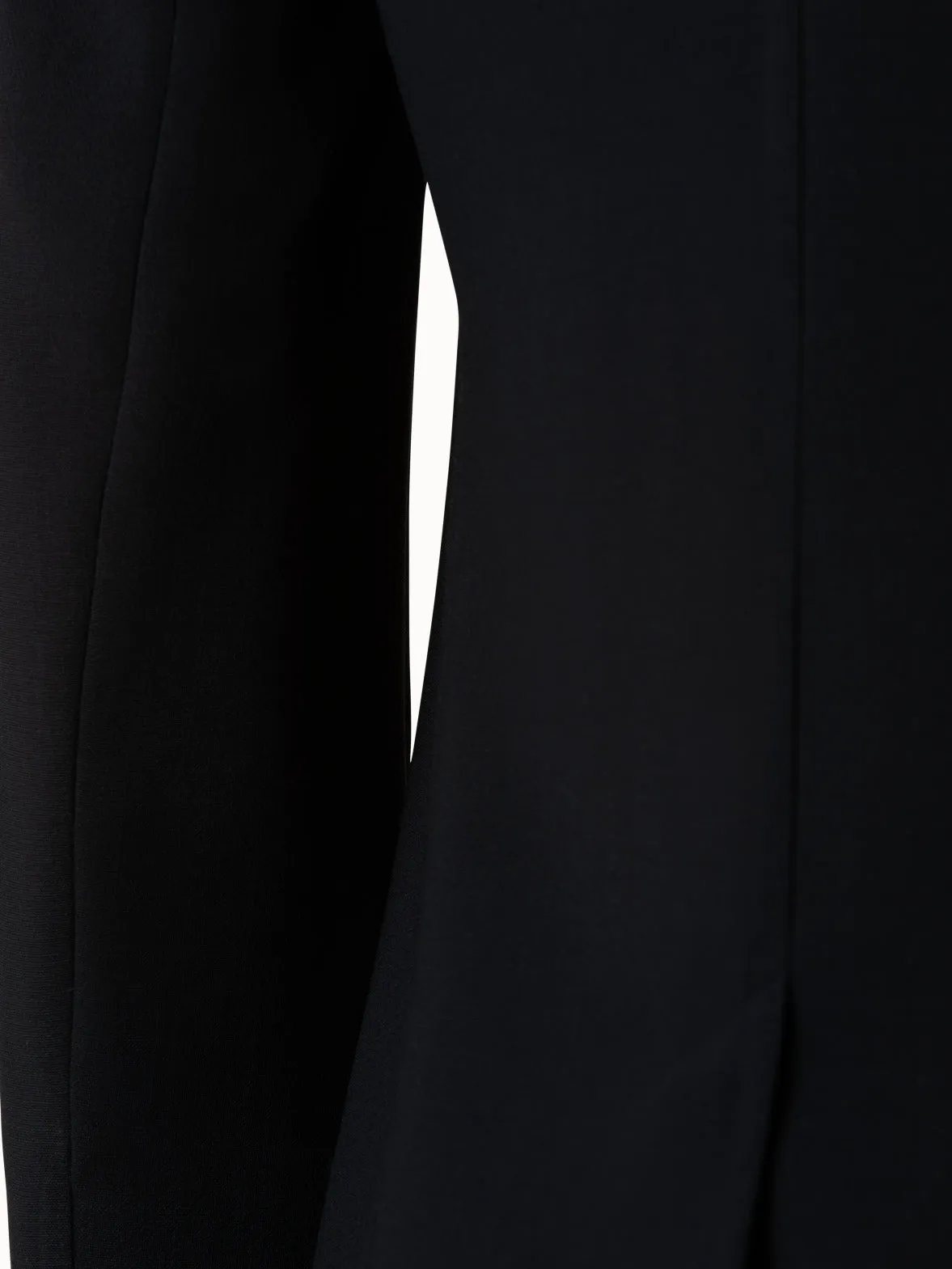 Wool Double-Face Blazer with Elongated Lapel Akris
