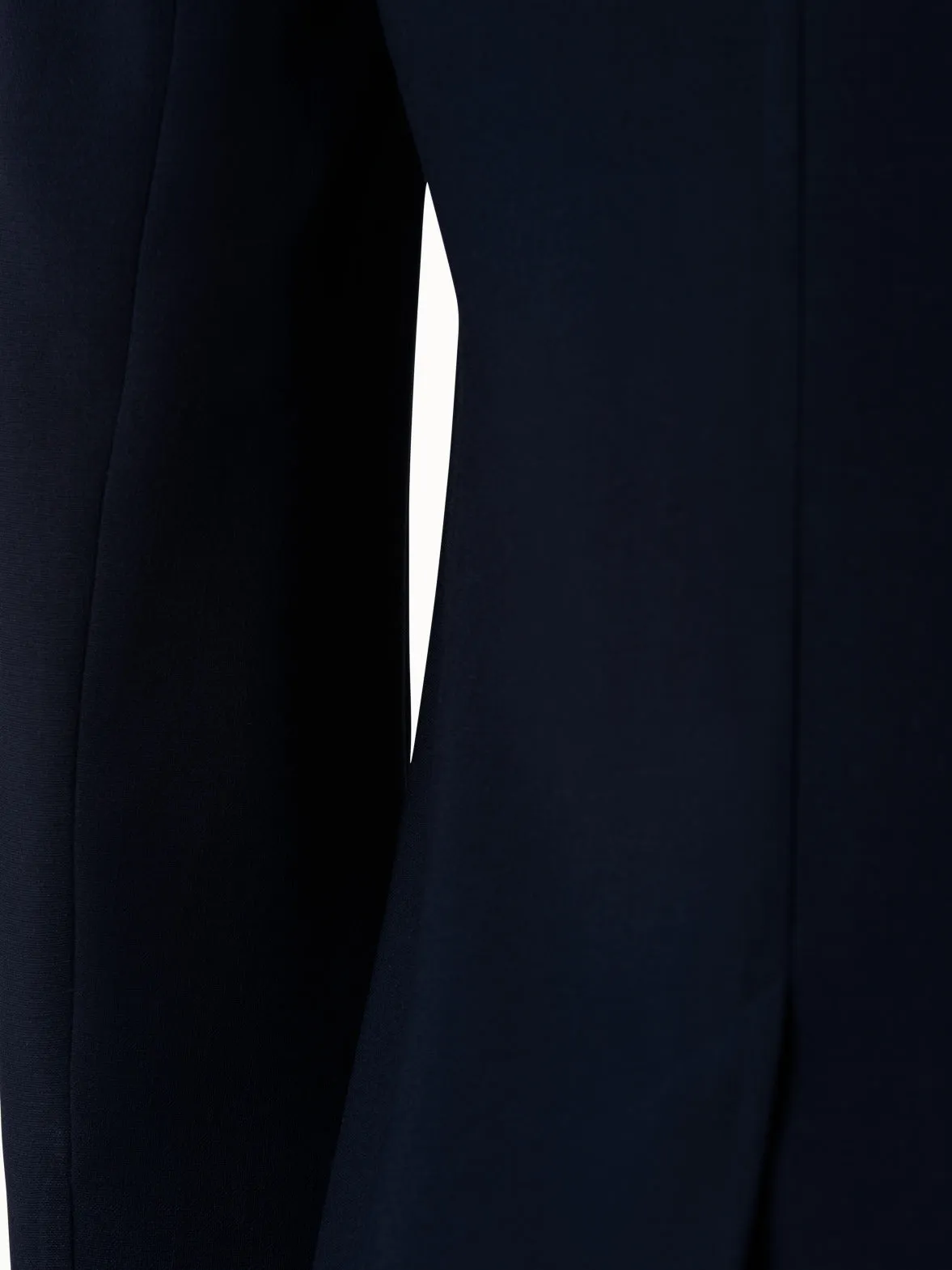 Wool Double-Face Blazer with Elongated Lapel Akris