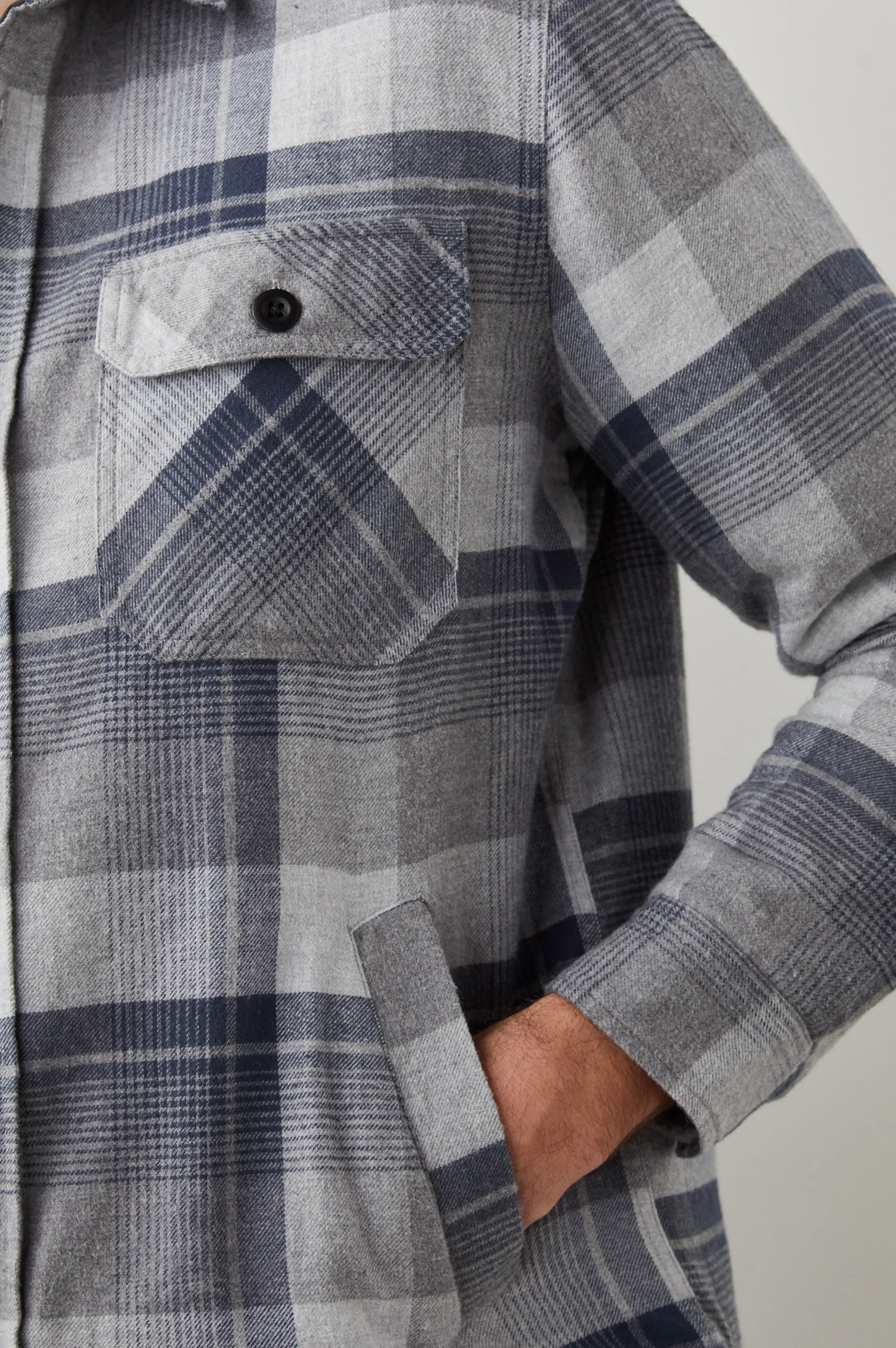 WORTHING JACKET - SLATE MIST HEATHER Rails