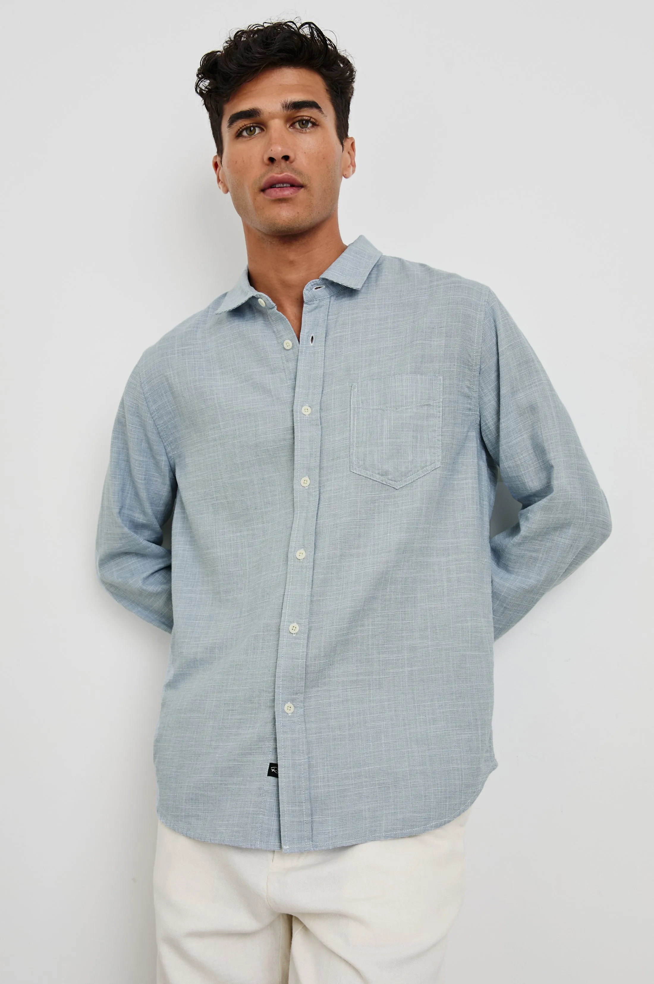 WYATT RELAXED FIT SHIRT - TIDAL ETCH Rails