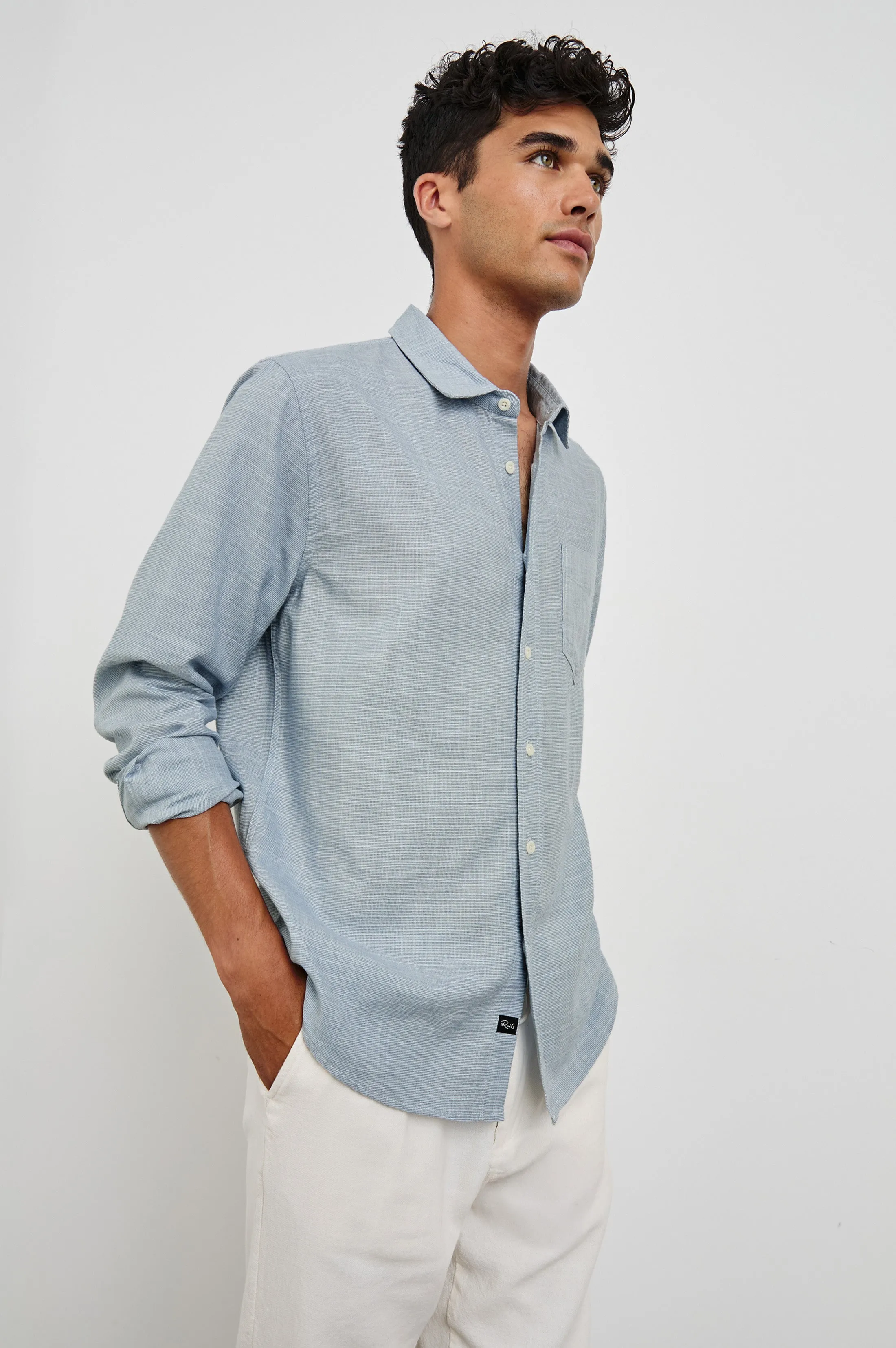 WYATT RELAXED FIT SHIRT - TIDAL ETCH Rails