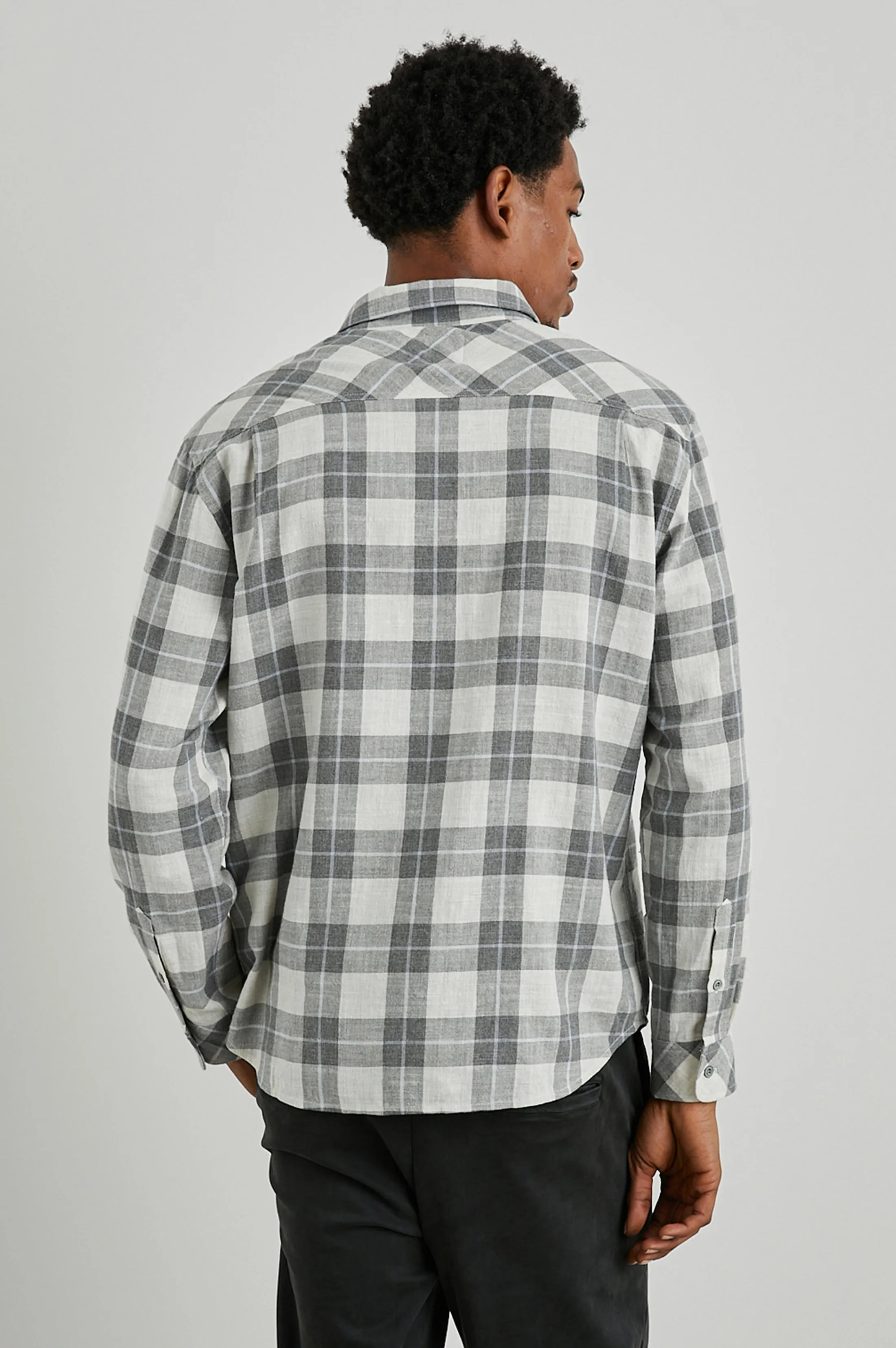 WYATT SHIRT - ANTHROCITE SKY MELANGE Rails