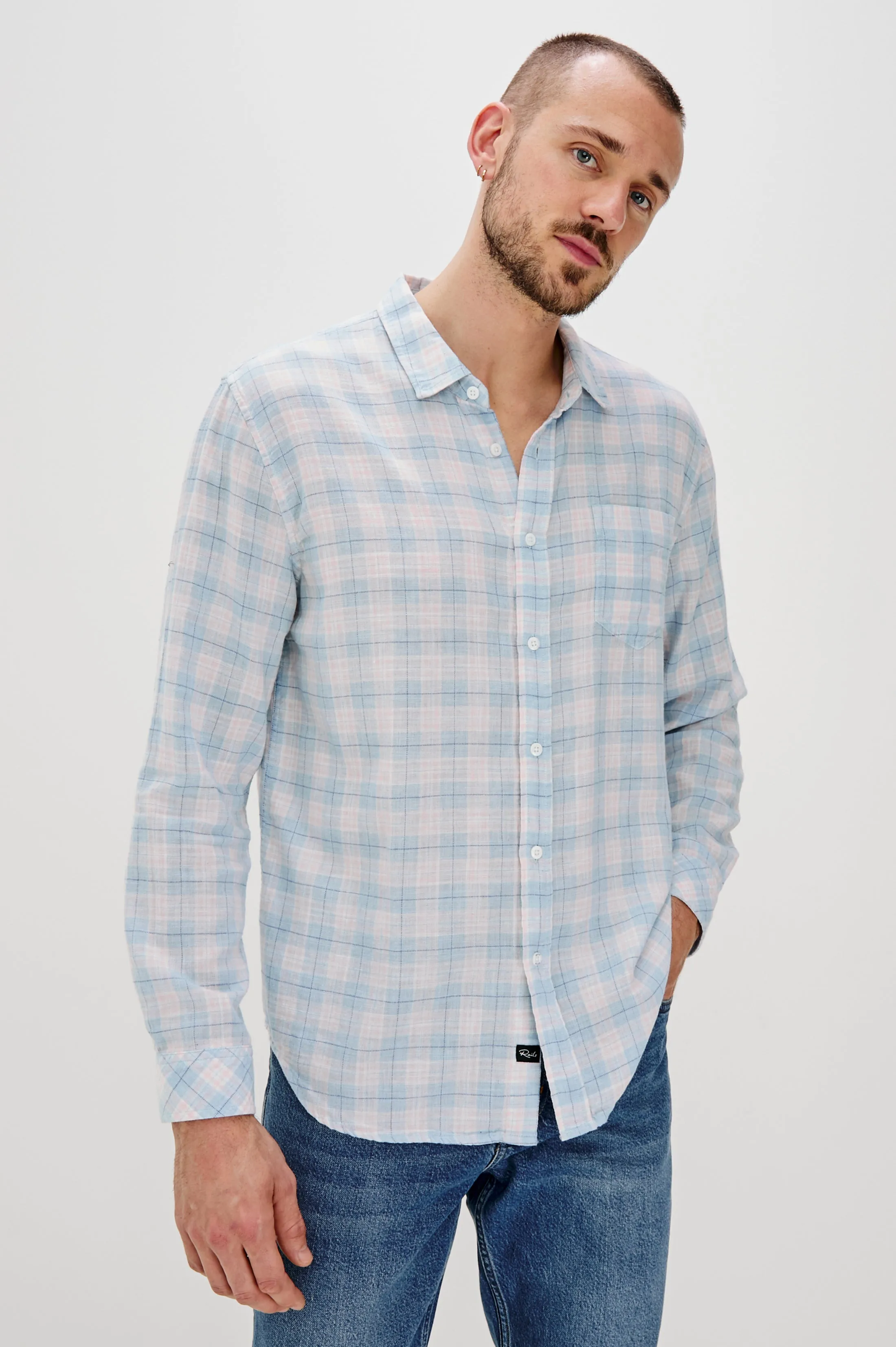 WYATT SHIRT - APRES OCEAN MELANGE Rails