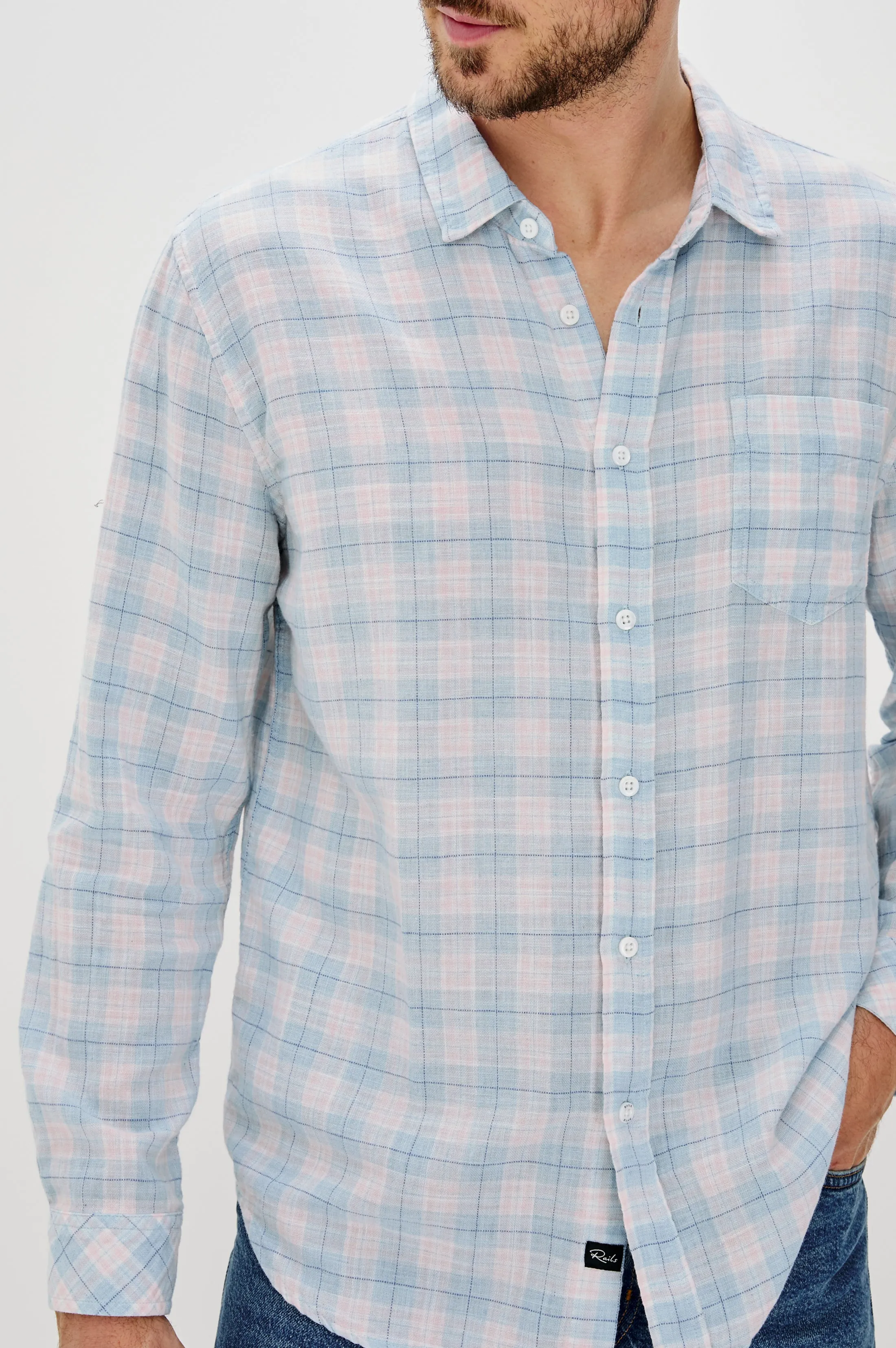 WYATT SHIRT - APRES OCEAN MELANGE Rails
