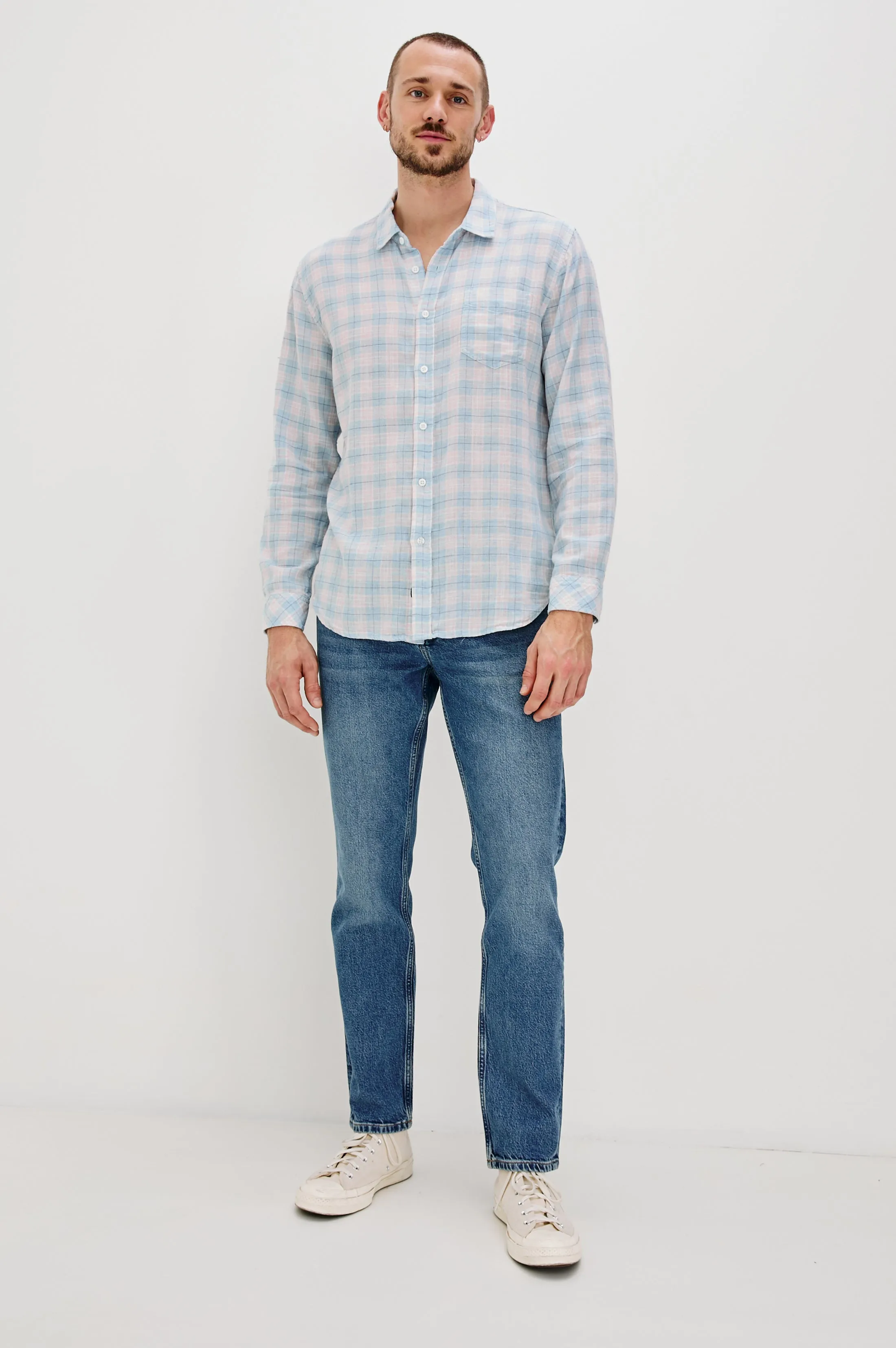 WYATT SHIRT - APRES OCEAN MELANGE Rails