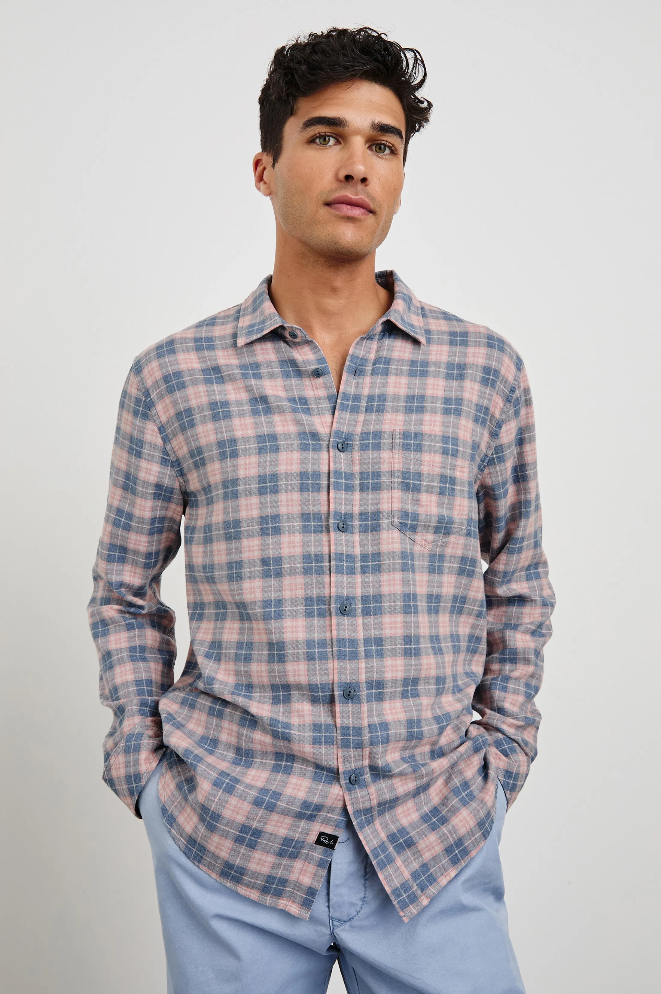 WYATT SHIRT - BLUEBERRY BLUSH Rails
