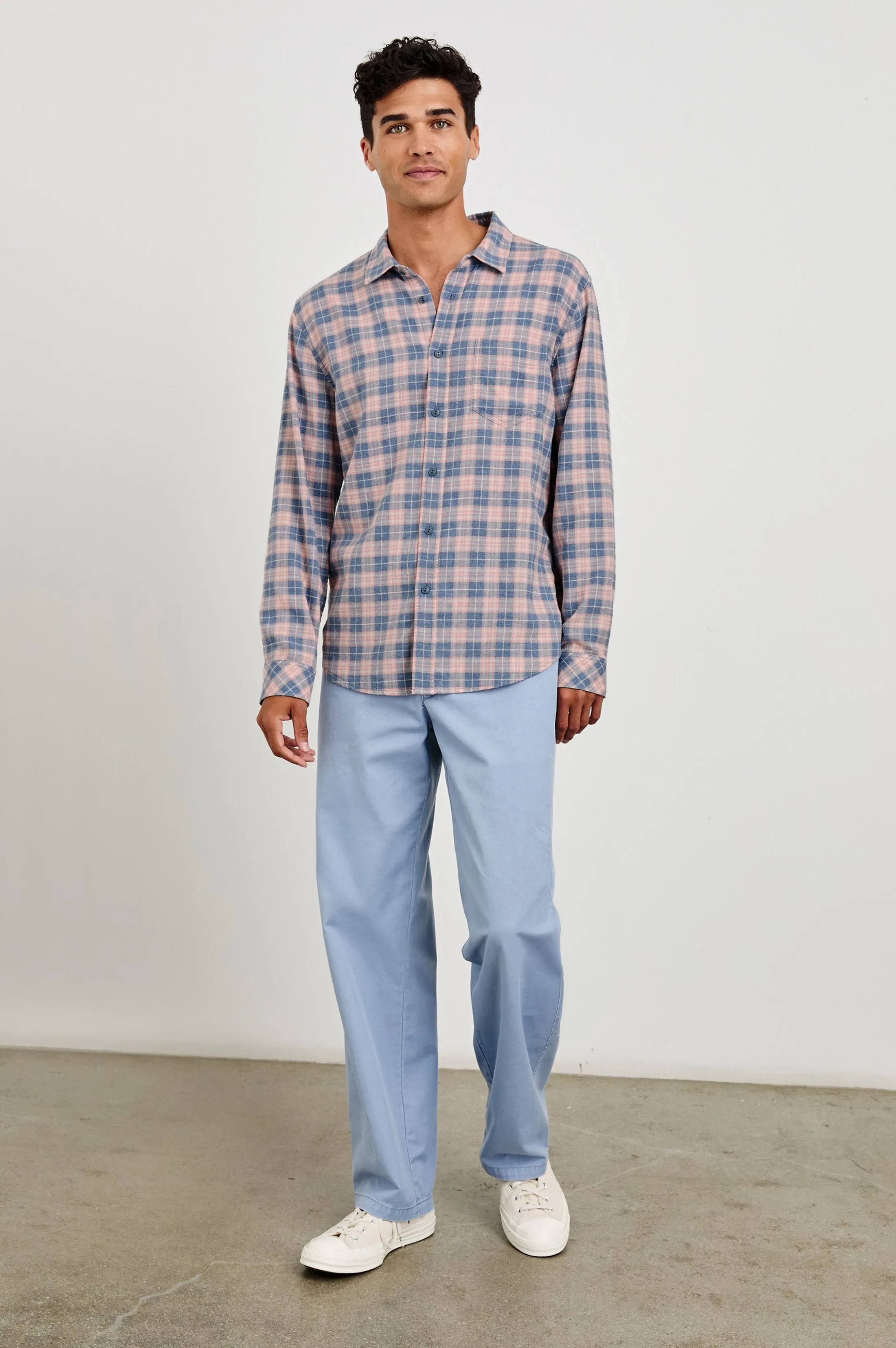 WYATT SHIRT - BLUEBERRY BLUSH Rails