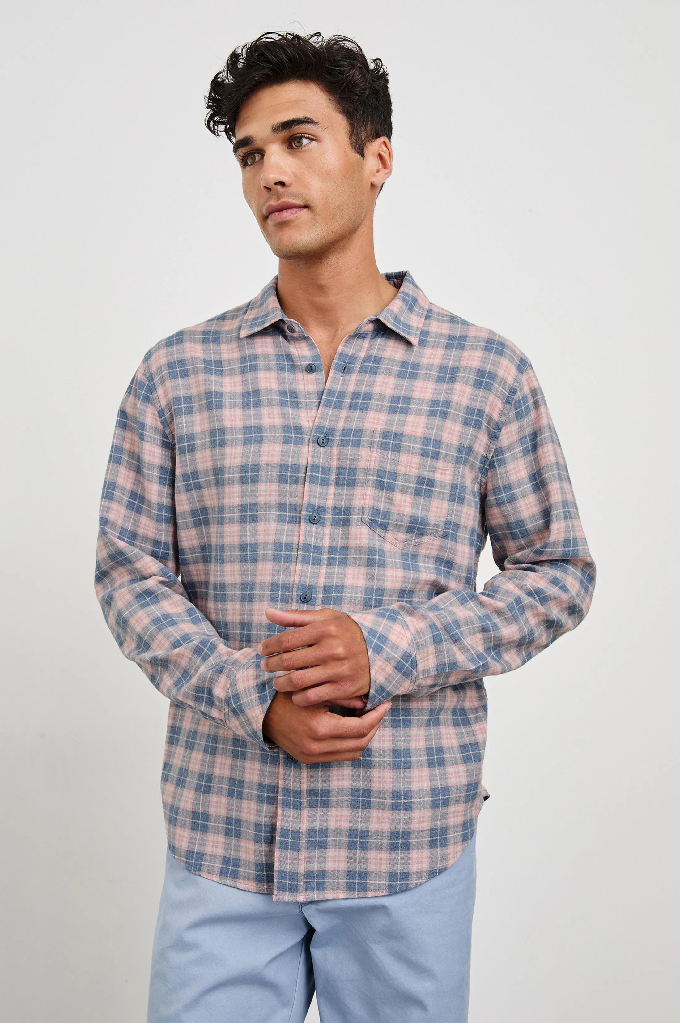 WYATT SHIRT - BLUEBERRY BLUSH Rails