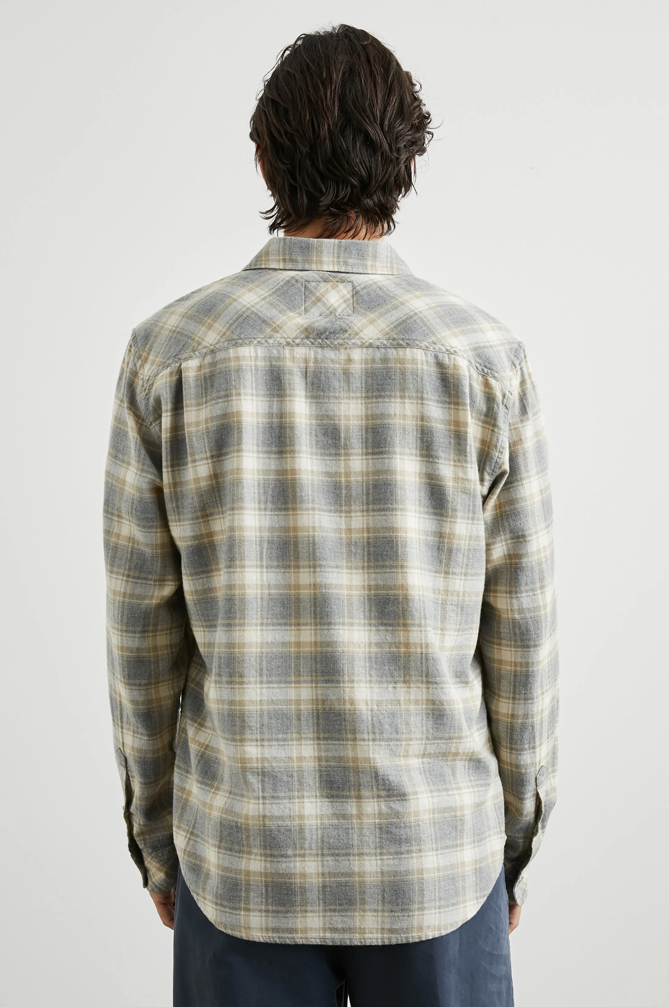 WYATT SHIRT - CHARCOAL DESERT MELANGE Rails