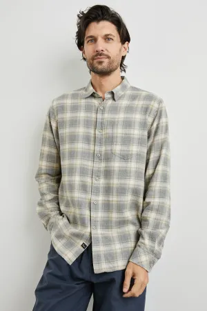WYATT SHIRT - CHARCOAL DESERT MELANGE Rails