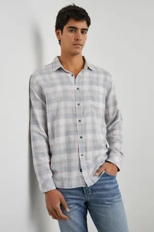 WYATT SHIRT - COBALT FLAMINGO MELANGE Rails