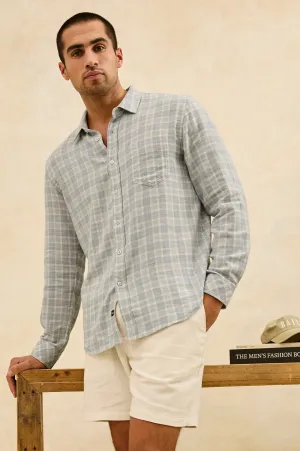 WYATT SHIRT - GENTLE SHORE MELANGE Rails