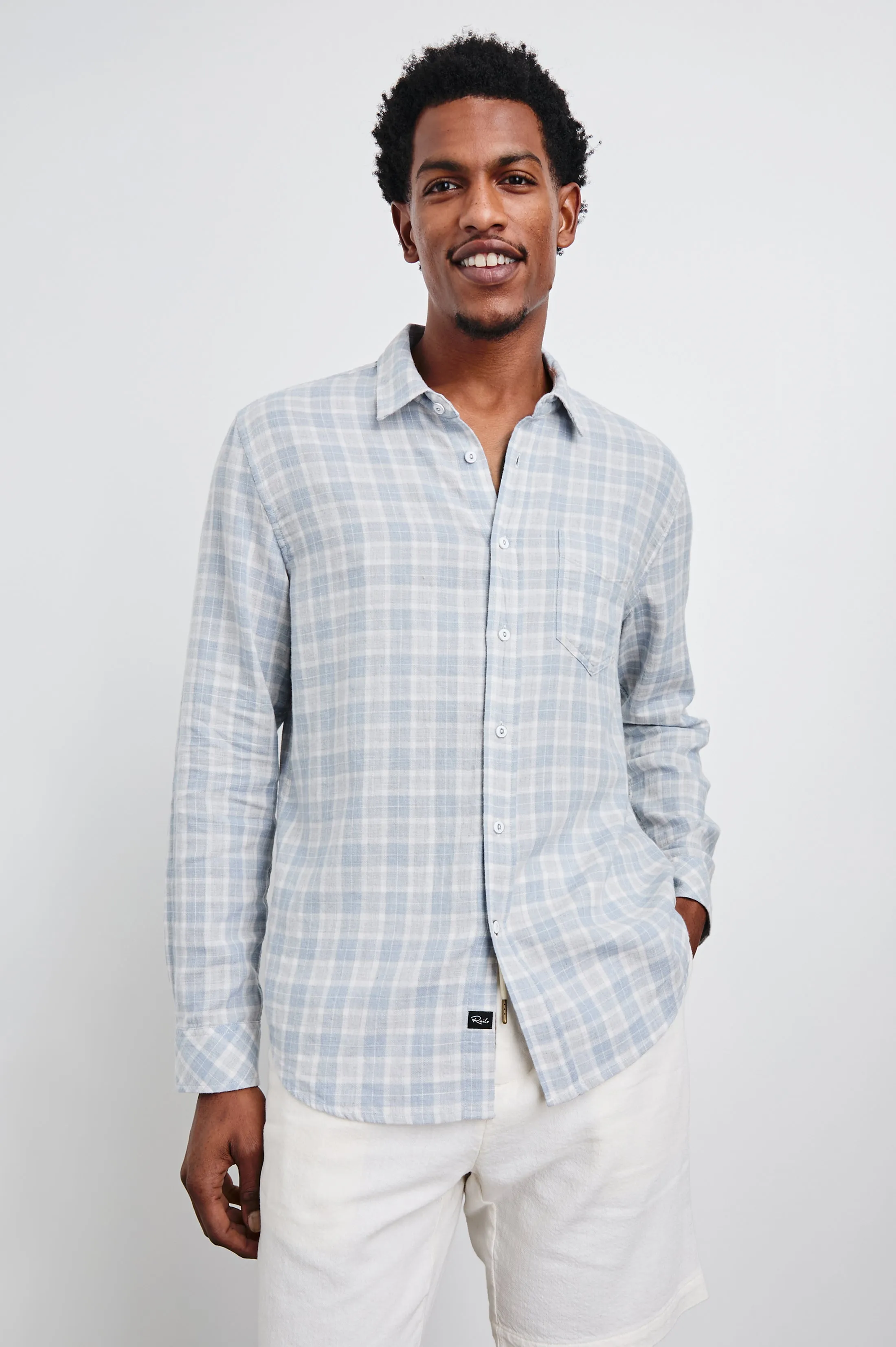 WYATT SHIRT - GENTLE SHORE MELANGE Rails