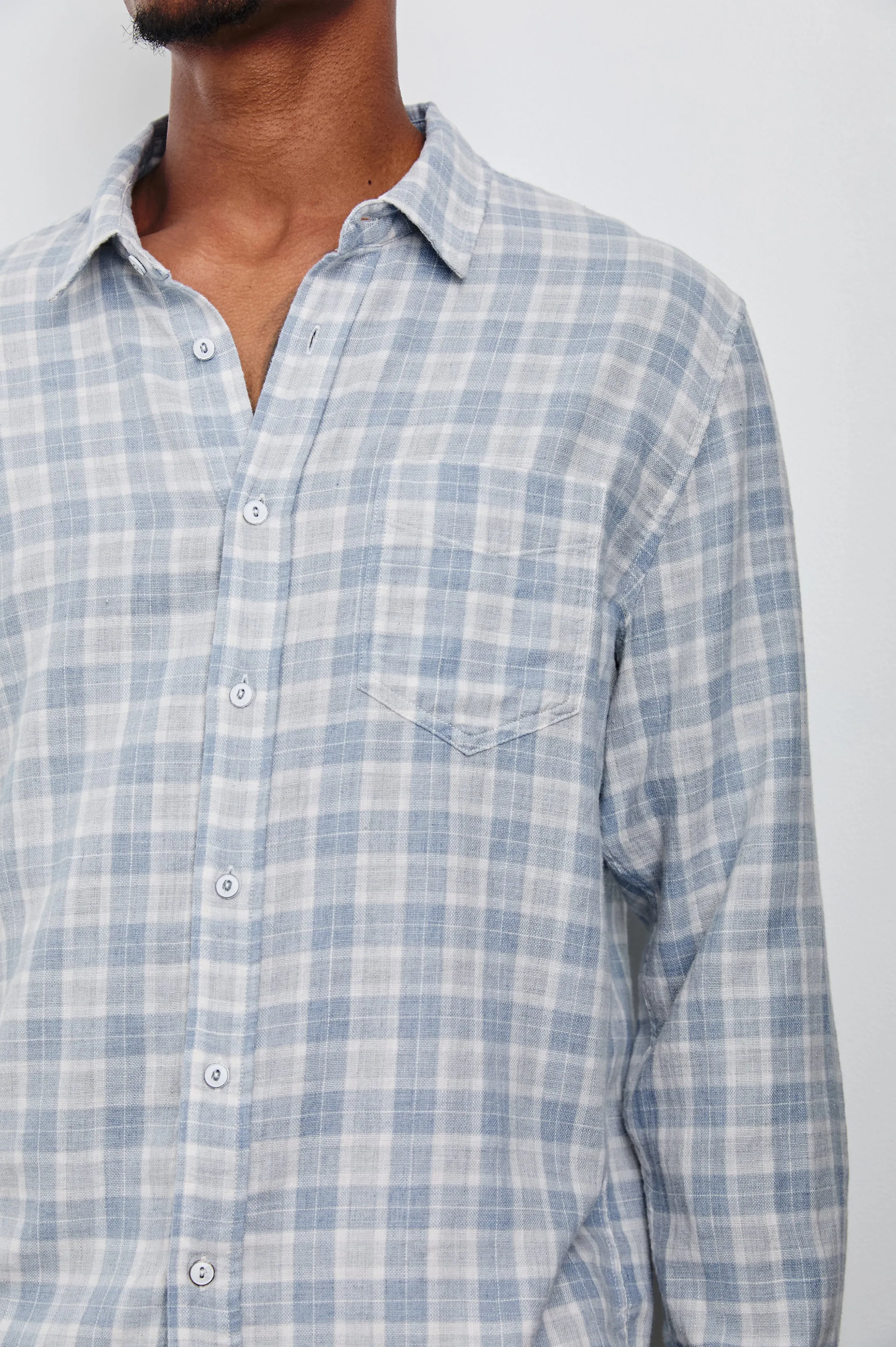 WYATT SHIRT - GENTLE SHORE MELANGE Rails