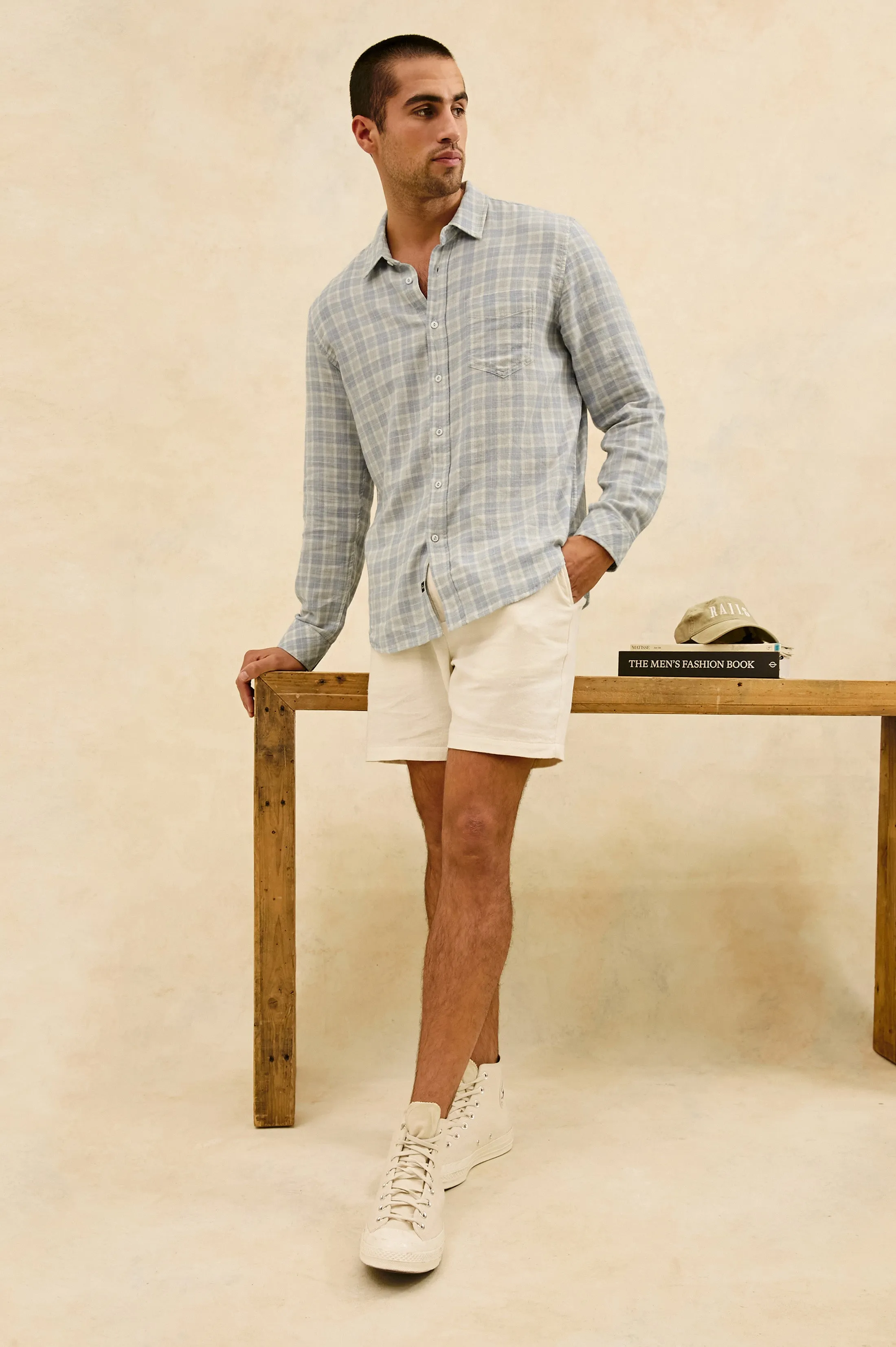 WYATT SHIRT - GENTLE SHORE MELANGE Rails
