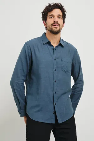 WYATT SHIRT - SEA BLUE Rails