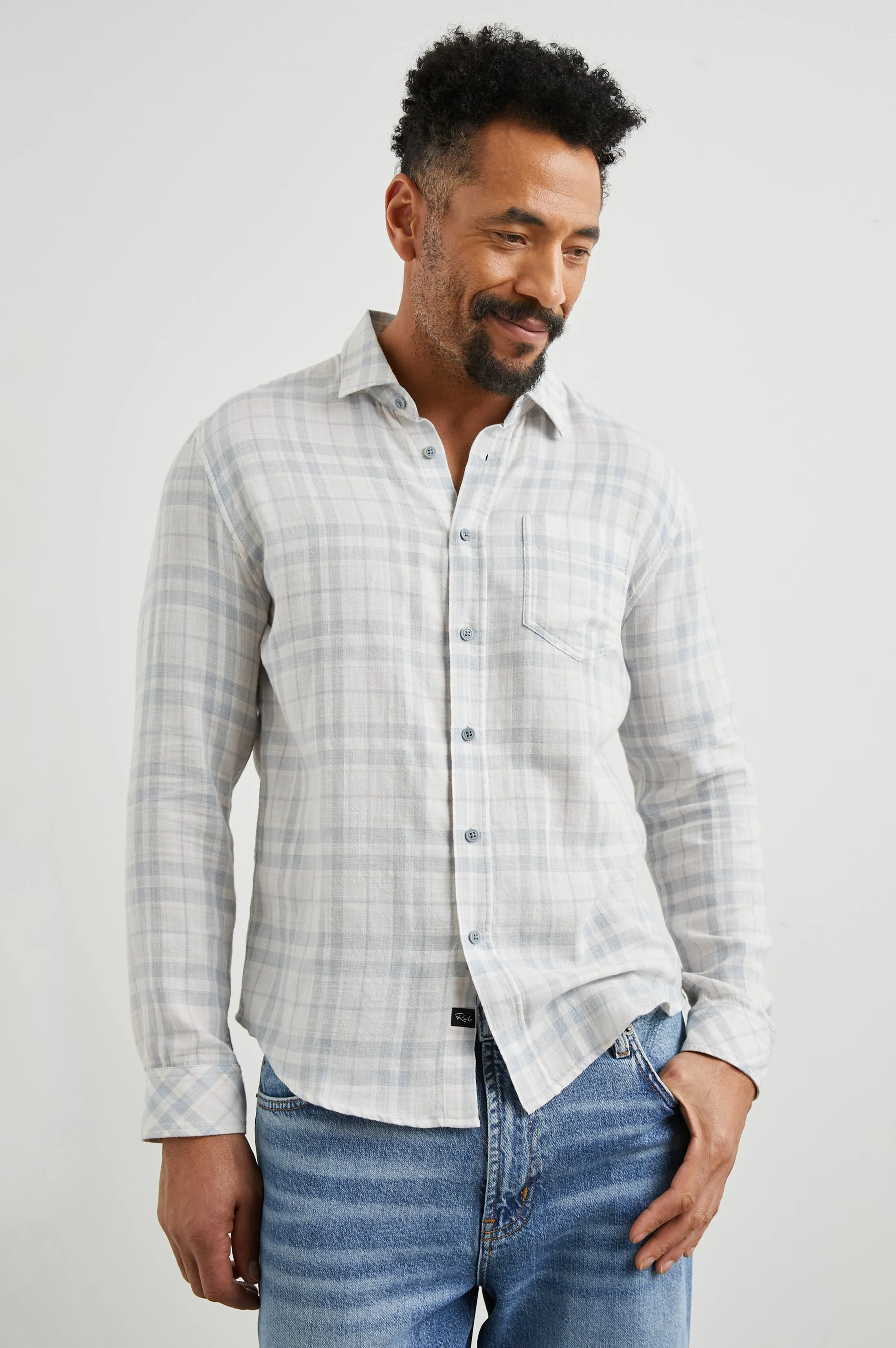 WYATT SHIRT - SLATE PETAL Rails