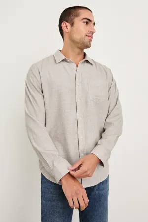 WYATT SHIRT - TAHINI ETCH Rails