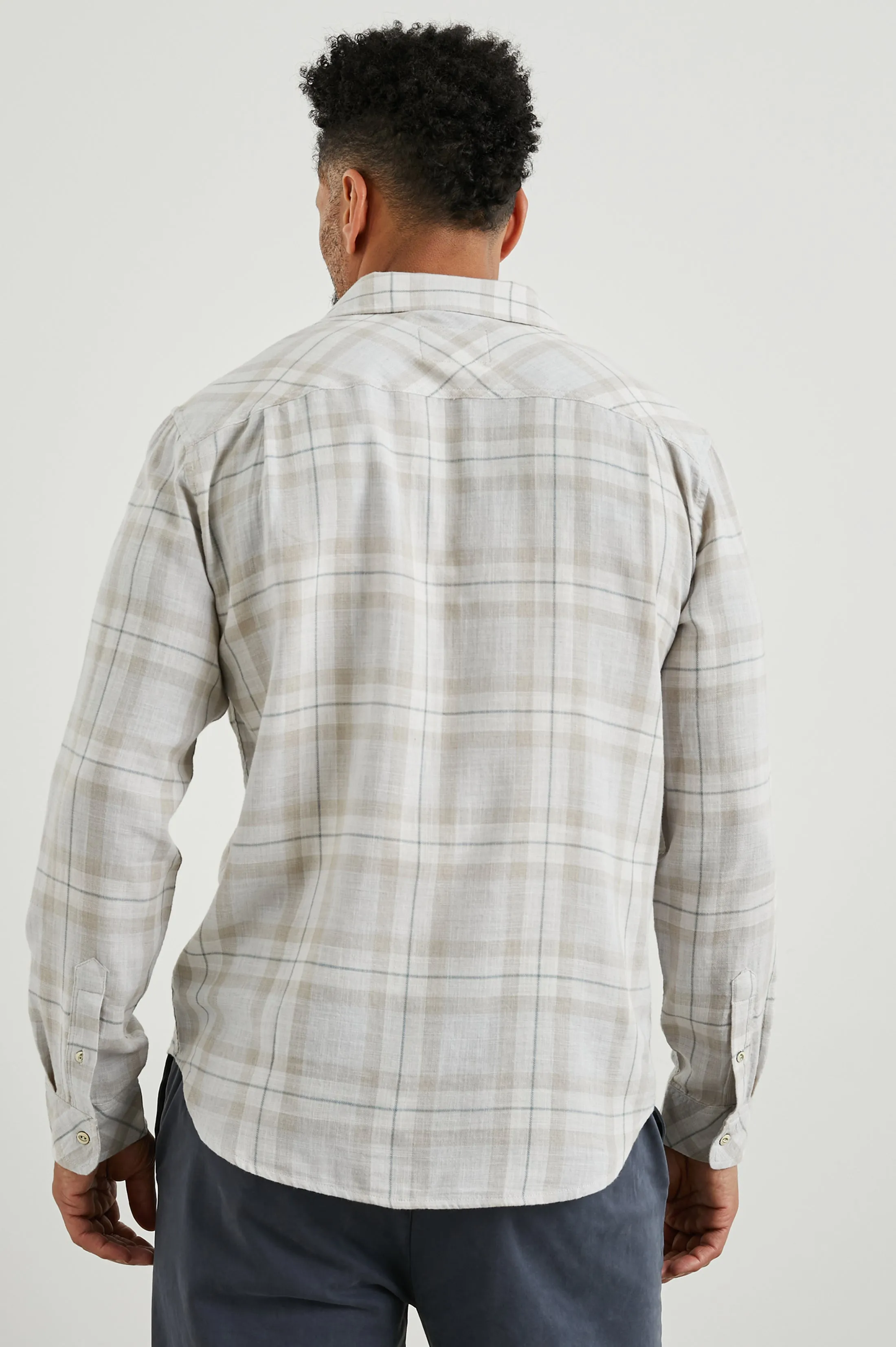 WYATT SHIRT - TAPIR AGAVE MELANGE Rails