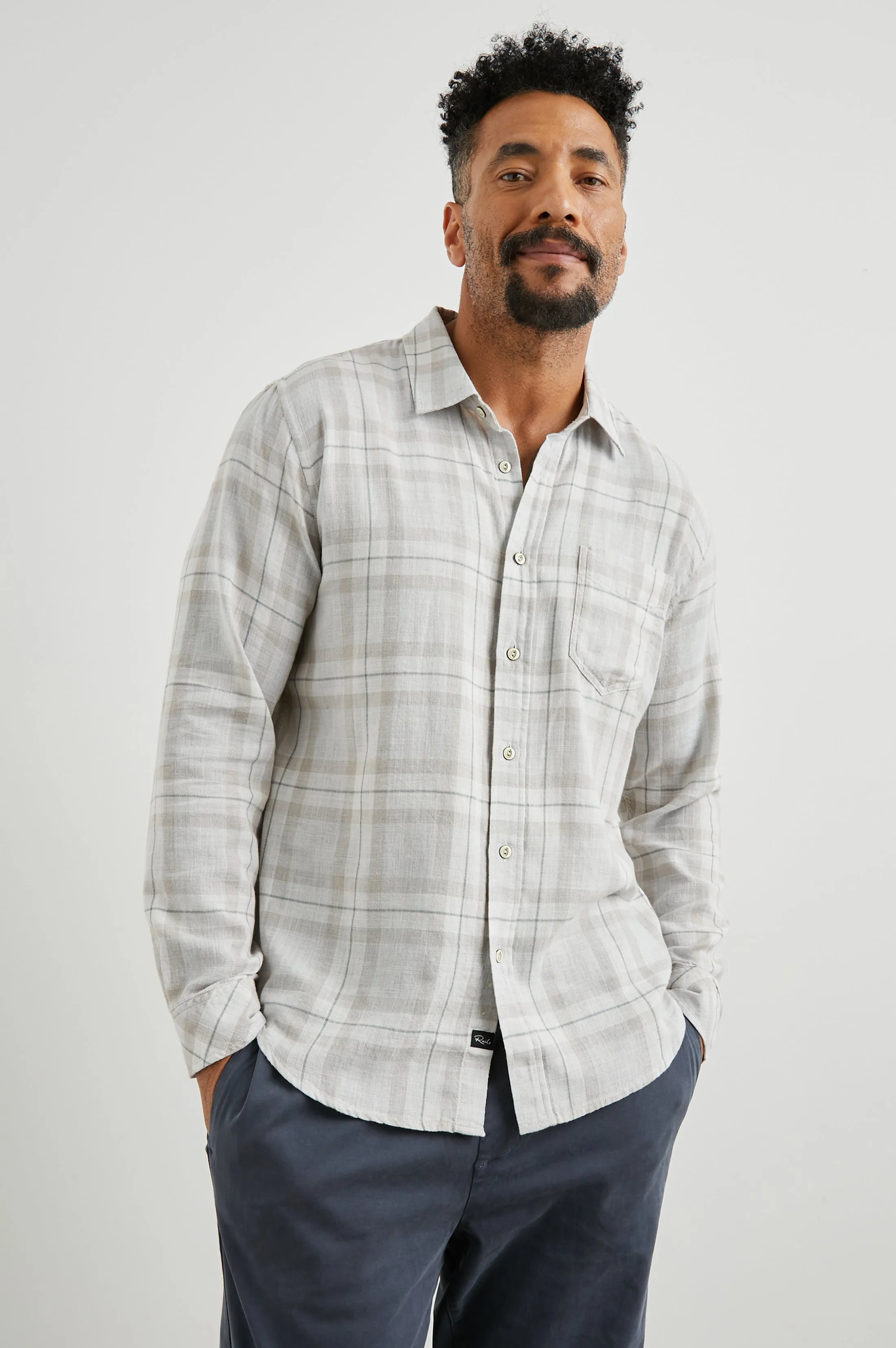 WYATT SHIRT - TAPIR AGAVE MELANGE Rails