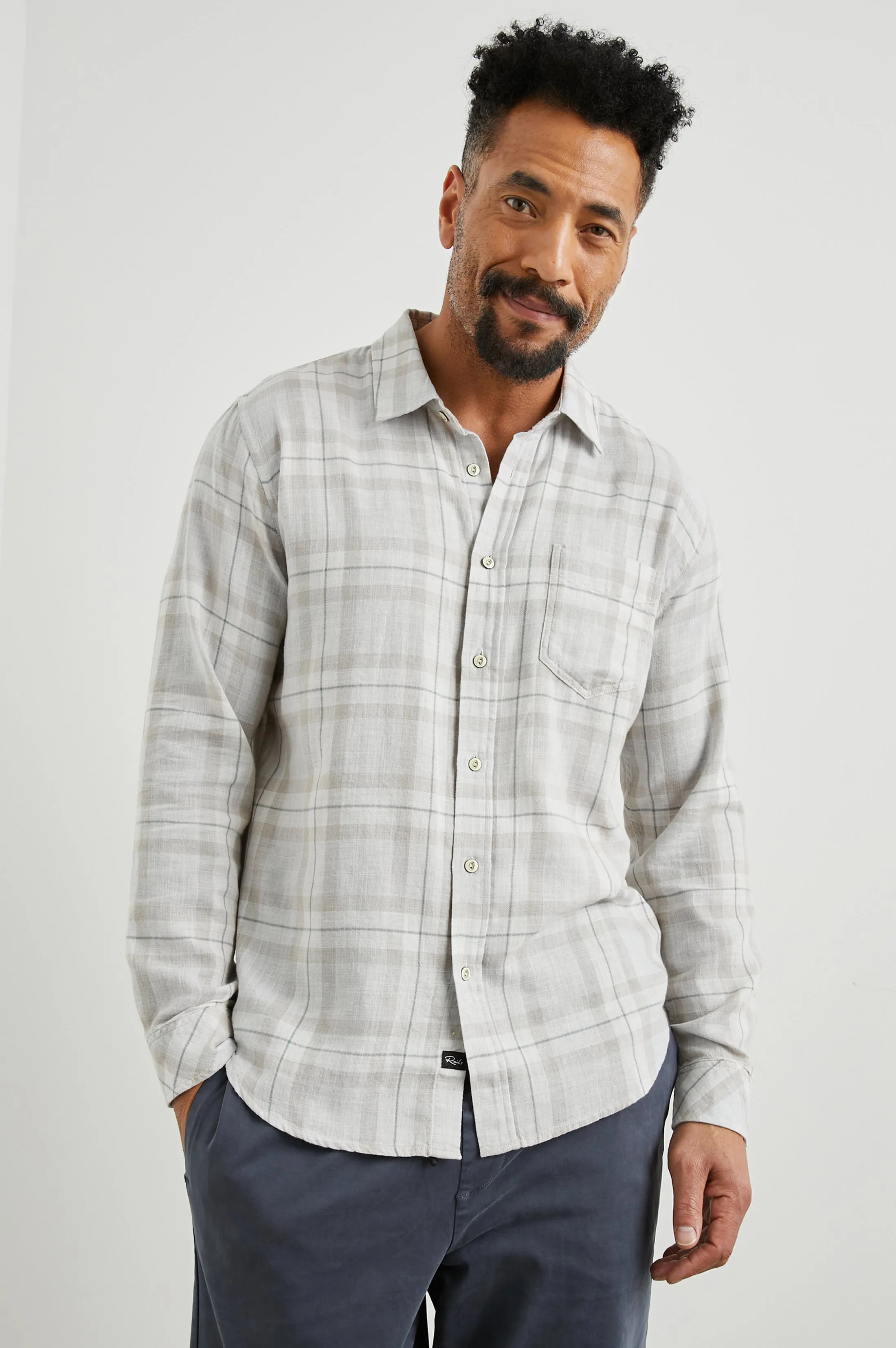 WYATT SHIRT - TAPIR AGAVE MELANGE Rails