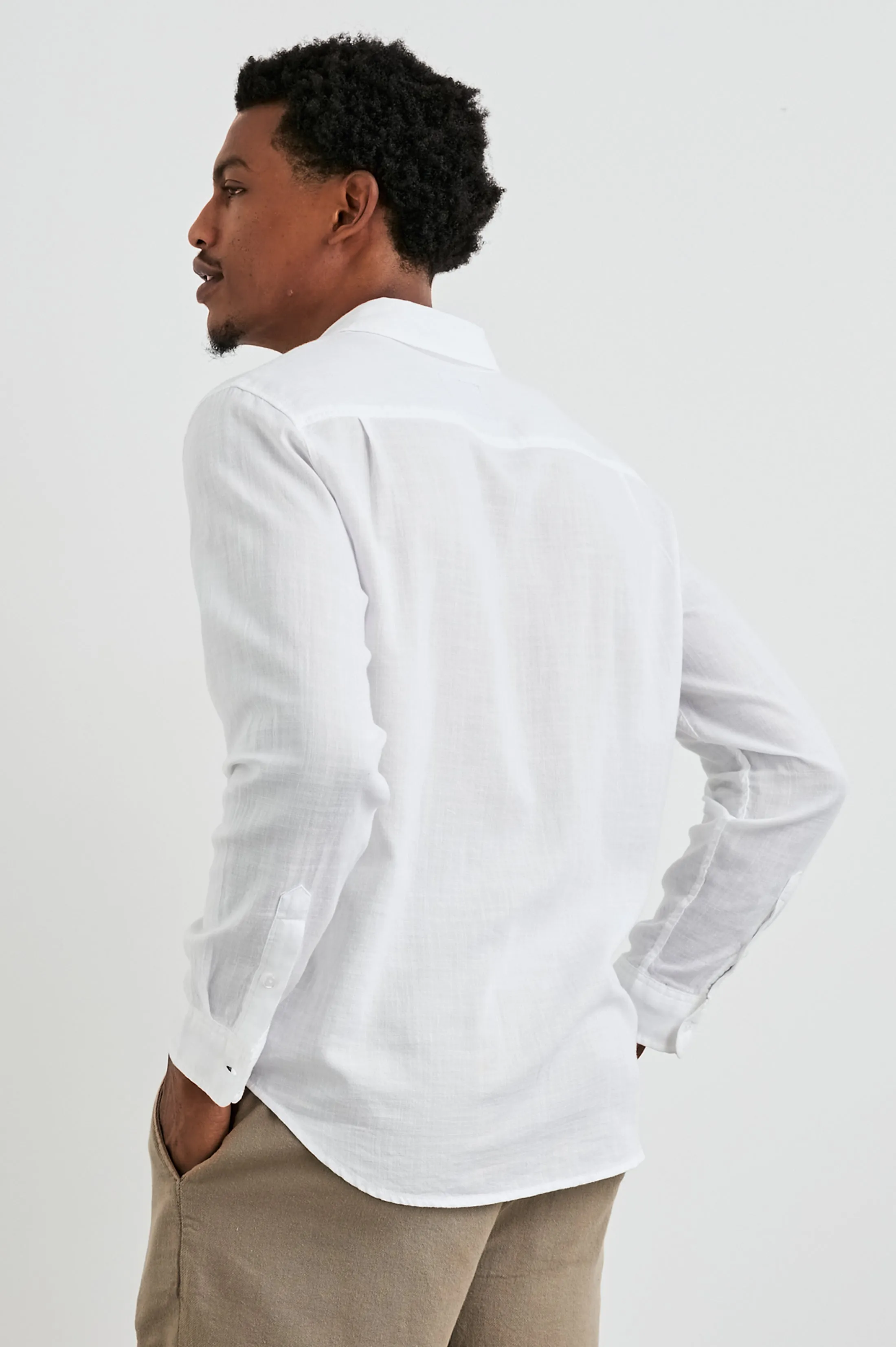 WYATT SHIRT - WHITE Rails