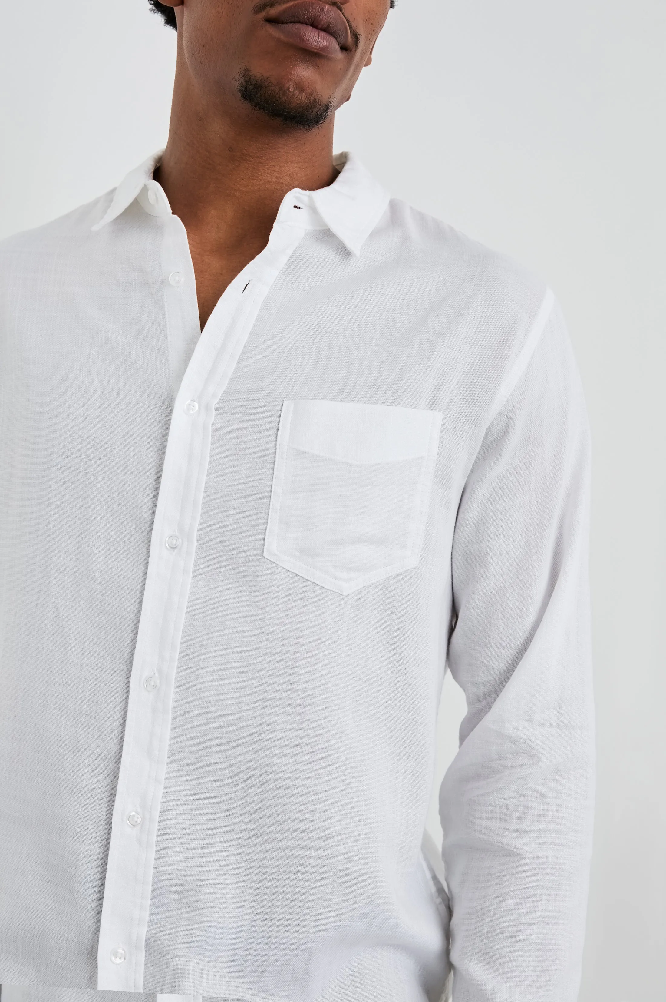WYATT SHIRT - WHITE Rails