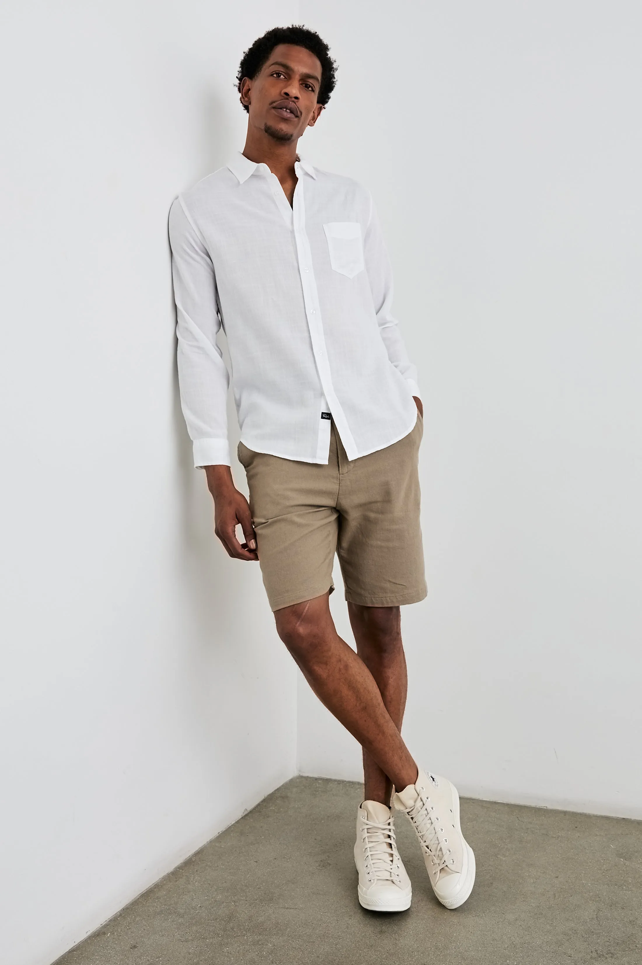 WYATT SHIRT - WHITE Rails