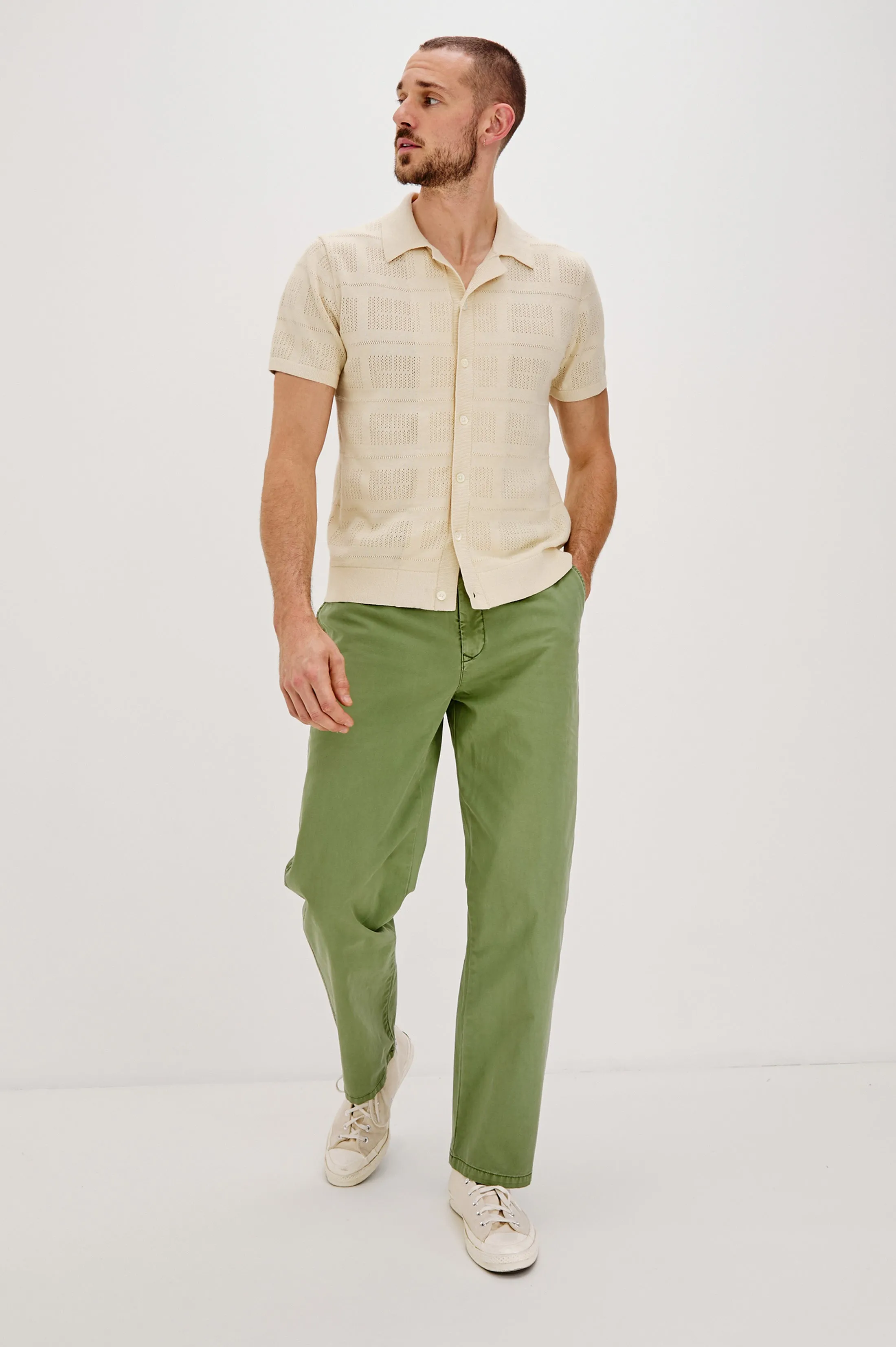YATES SHIRT - CREAM Rails