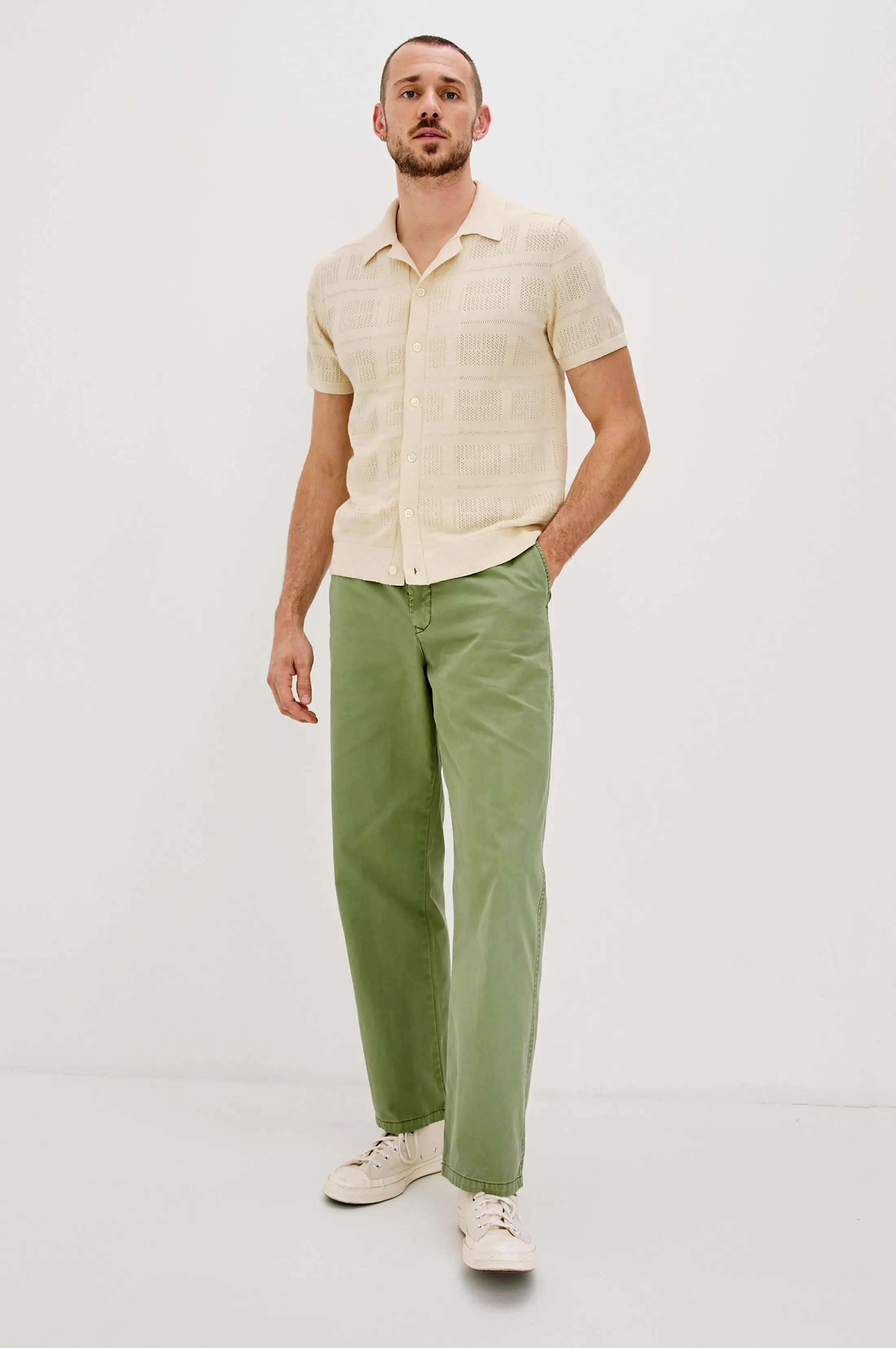 YATES SHIRT - CREAM Rails