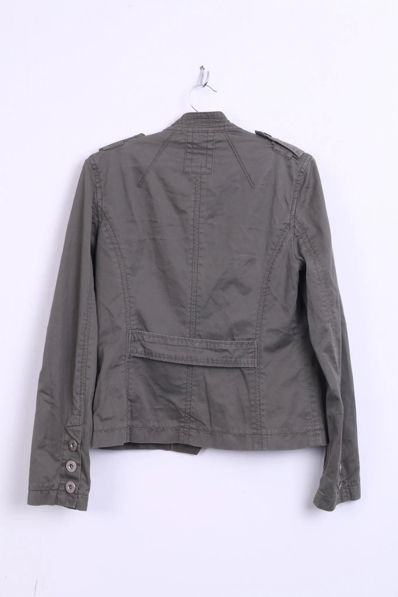 ZABAIONE Womens 36 S Jacket Blazer Cotton Khaki