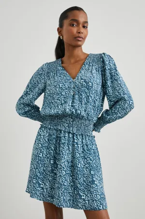 ZANA DRESS - BLUE HAVANA Rails