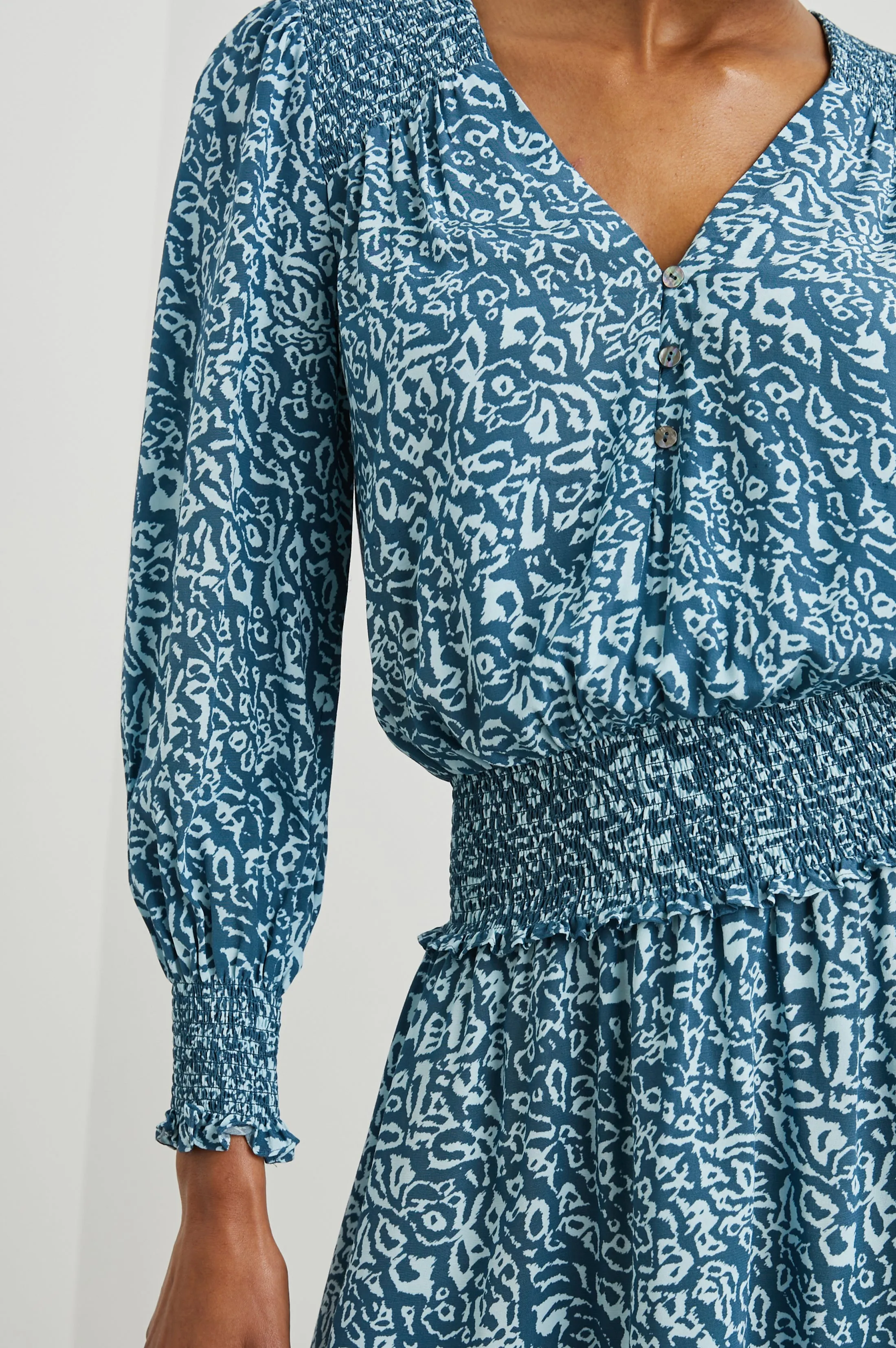 ZANA DRESS - BLUE HAVANA Rails
