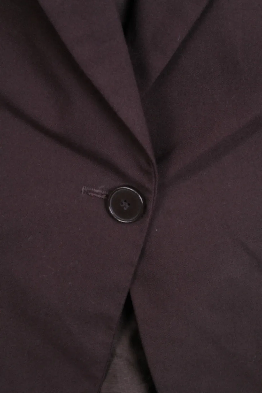 ZARA Basic Womens 42 L Jacket Blazer Brown Single Breasted