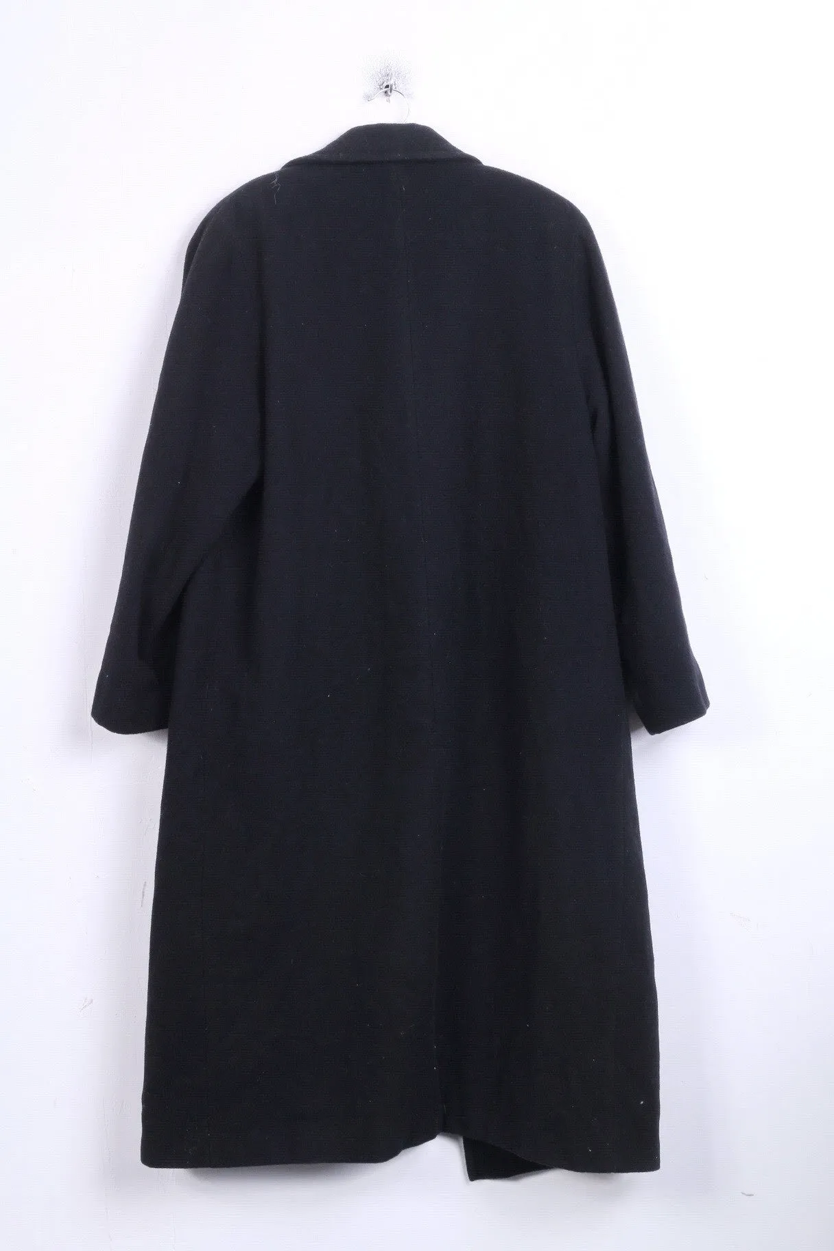 ZETA Womens 14/40 L Coat Double Breasted Wool Black
