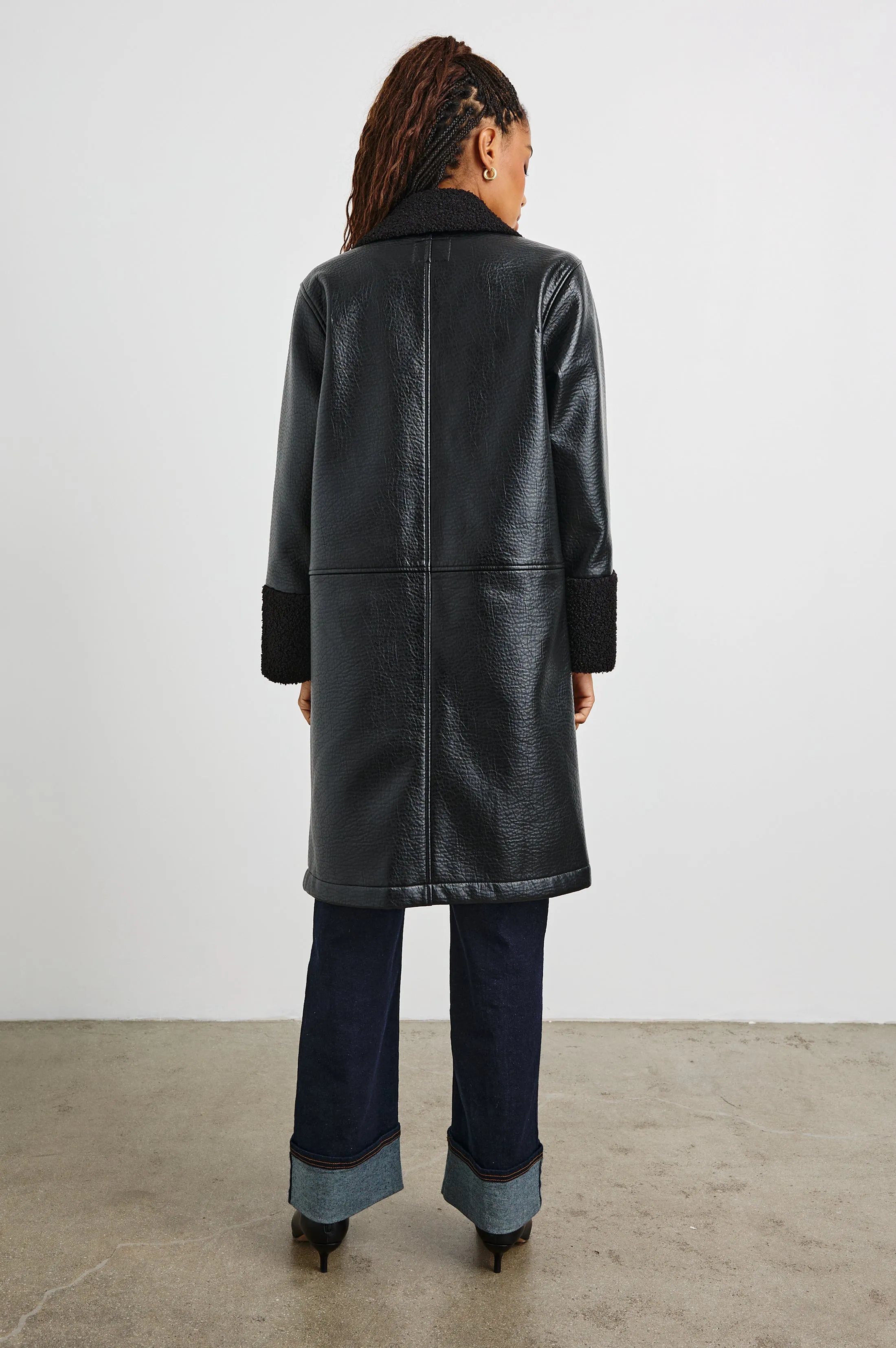 ZODIAC JACKET - BLACK SHEARLING Rails