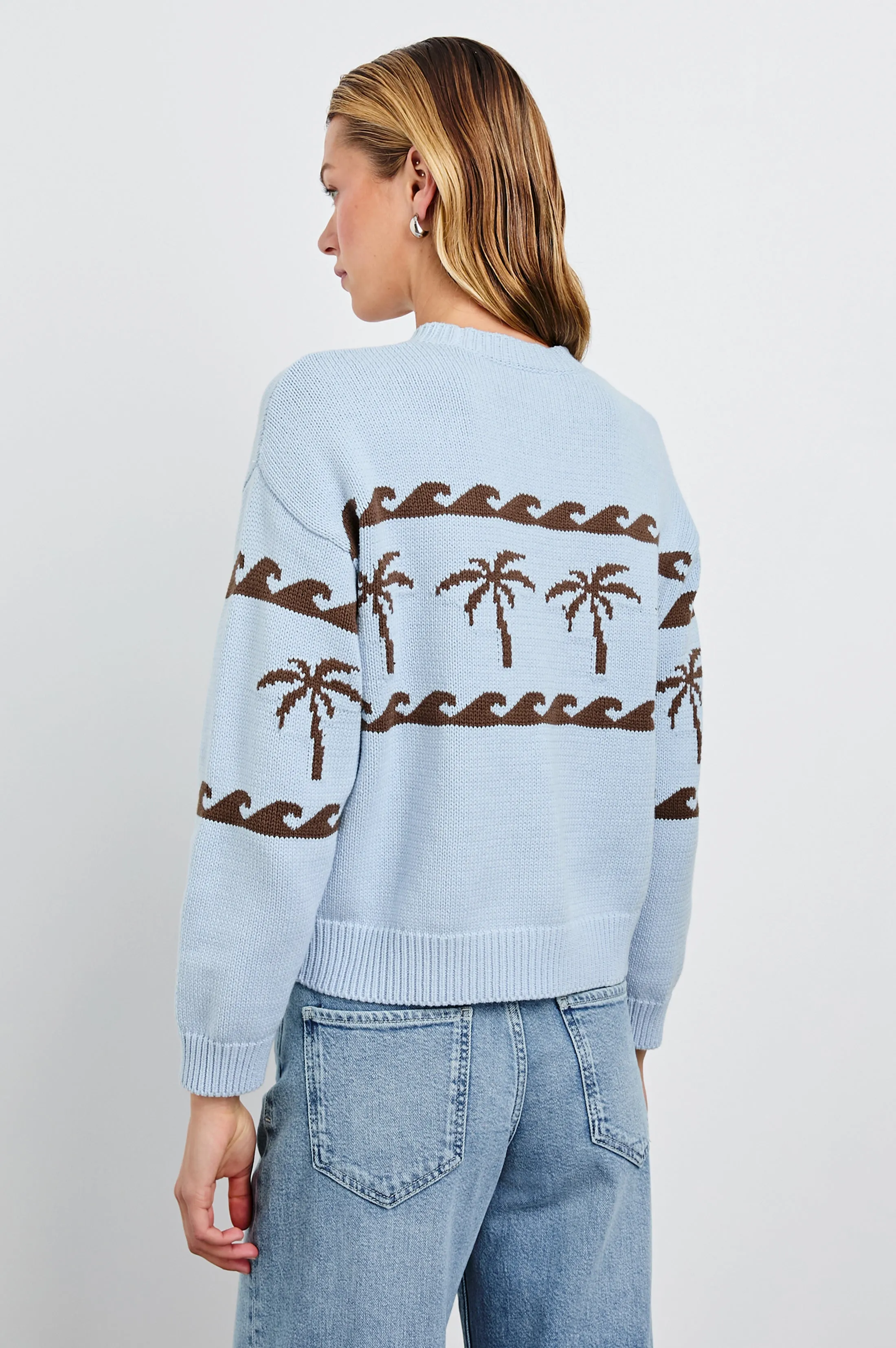 ZOEY SWEATER - PALM STRIPE Rails